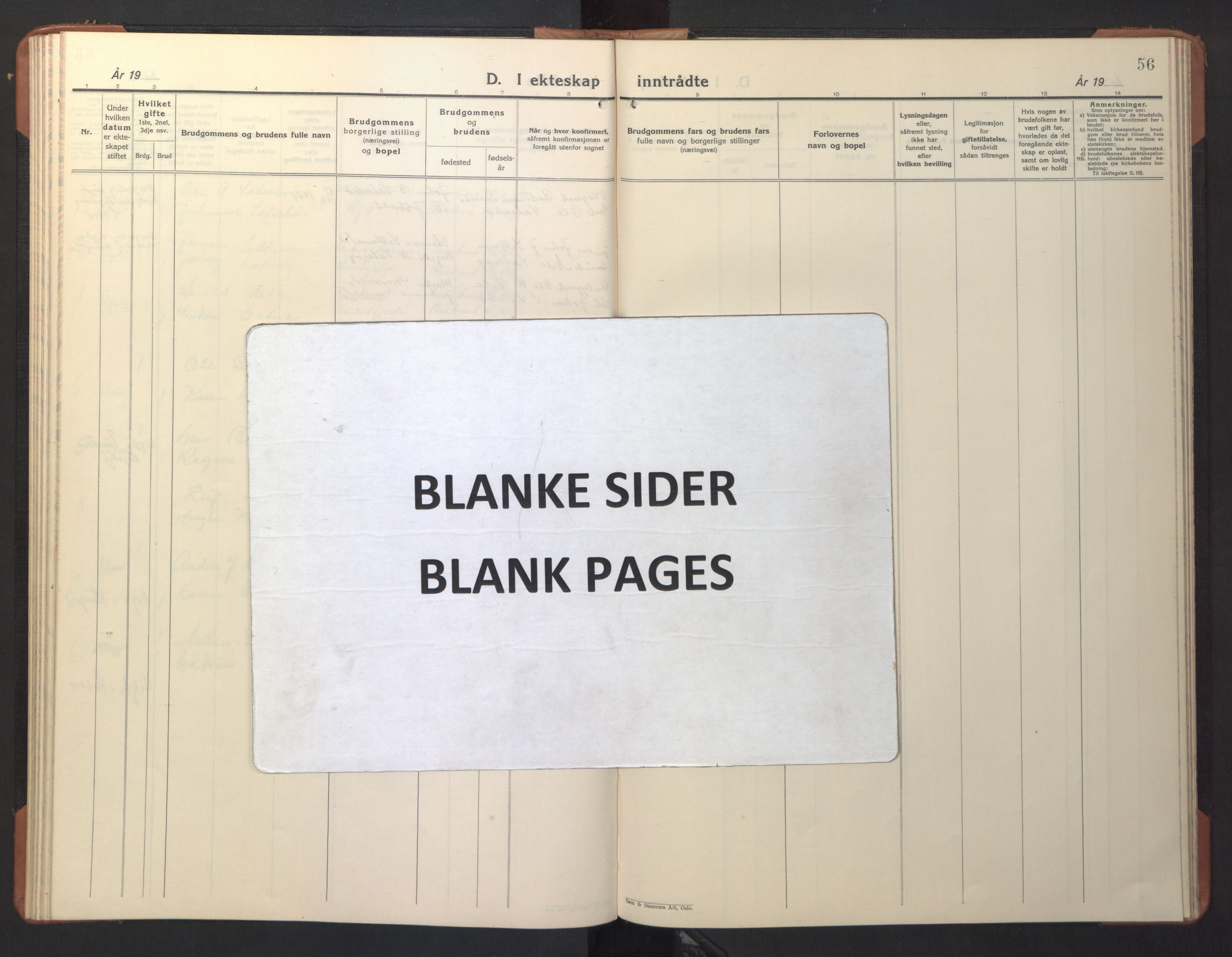 Ministerialprotokoller, klokkerbøker og fødselsregistre - Møre og Romsdal, AV/SAT-A-1454/594/L1038: Klokkerbok nr. 594C01, 1934-1946, s. 56