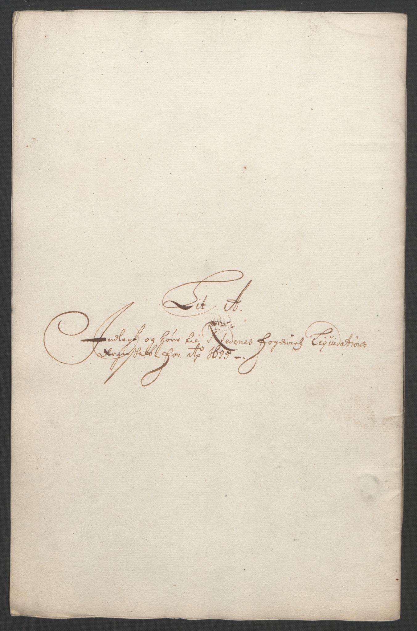 Rentekammeret inntil 1814, Reviderte regnskaper, Fogderegnskap, RA/EA-4092/R39/L2312: Fogderegnskap Nedenes, 1693-1695, s. 242