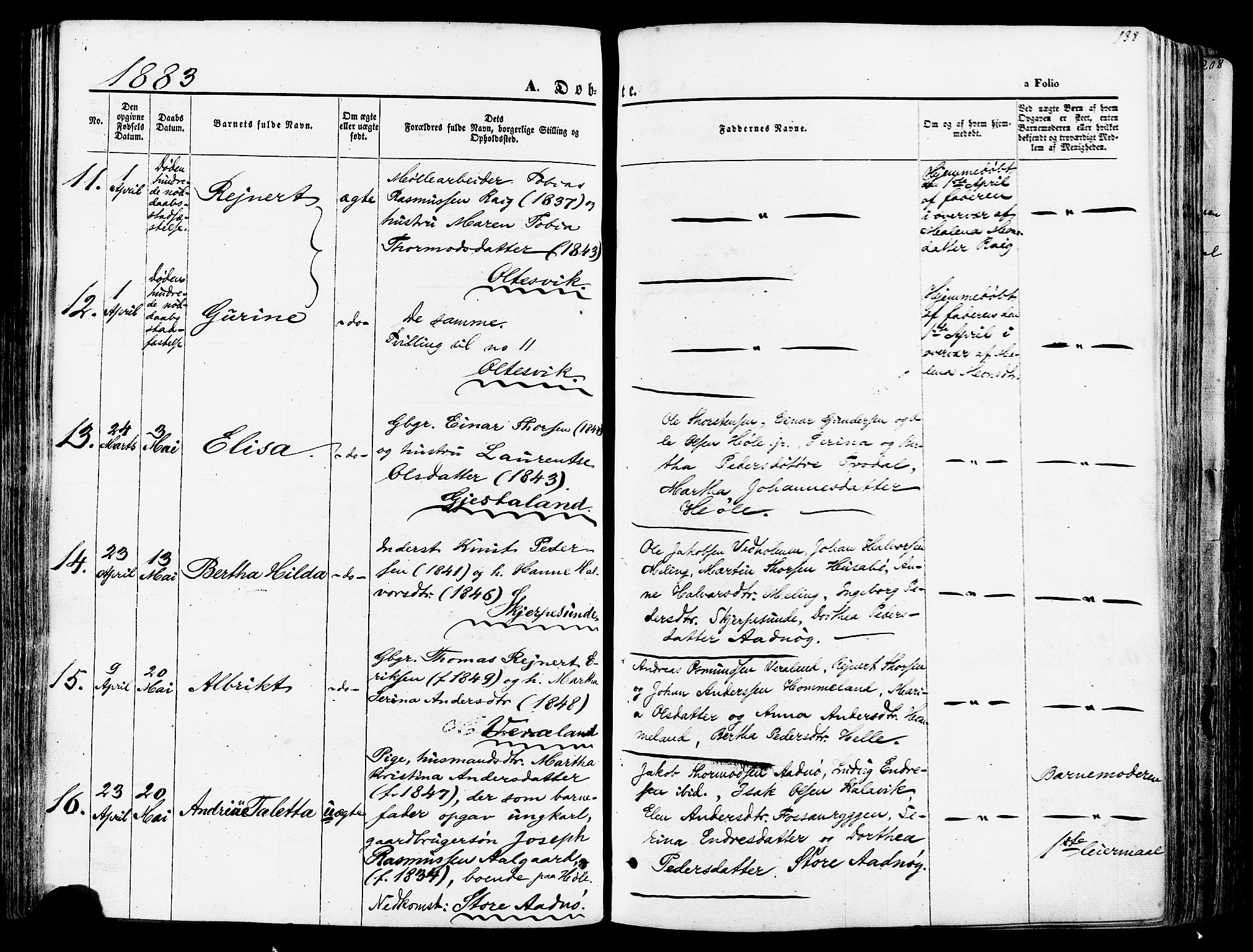 Høgsfjord sokneprestkontor, AV/SAST-A-101624/H/Ha/Haa/L0002: Ministerialbok nr. A 2, 1855-1885, s. 138