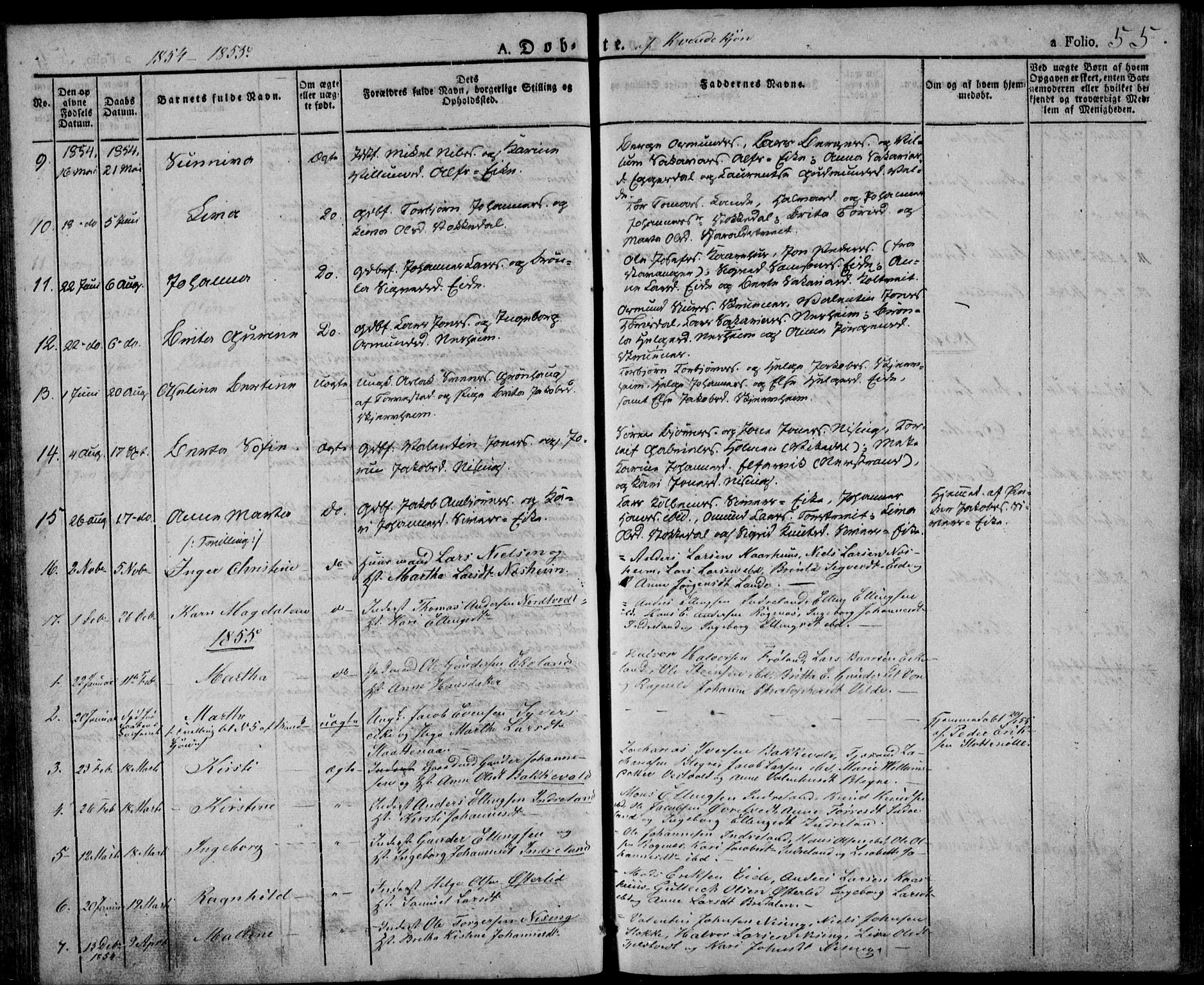 Skjold sokneprestkontor, SAST/A-101847/H/Ha/Haa/L0005: Ministerialbok nr. A 5, 1830-1856, s. 55