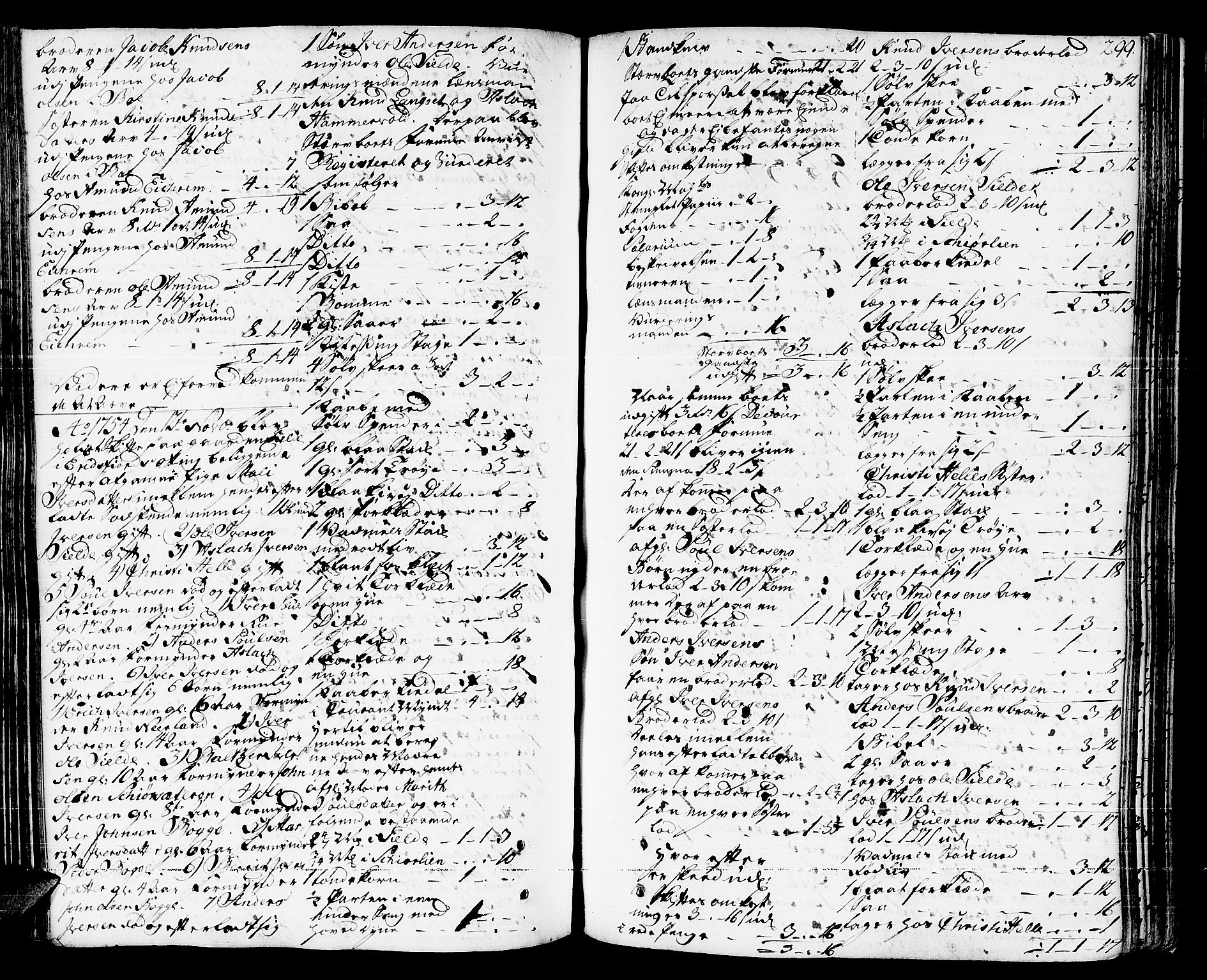 Romsdal sorenskriveri, AV/SAT-A-4149/1/3/3A/L0008: Skifteprotokoll, 1752-1761, s. 298b-299a