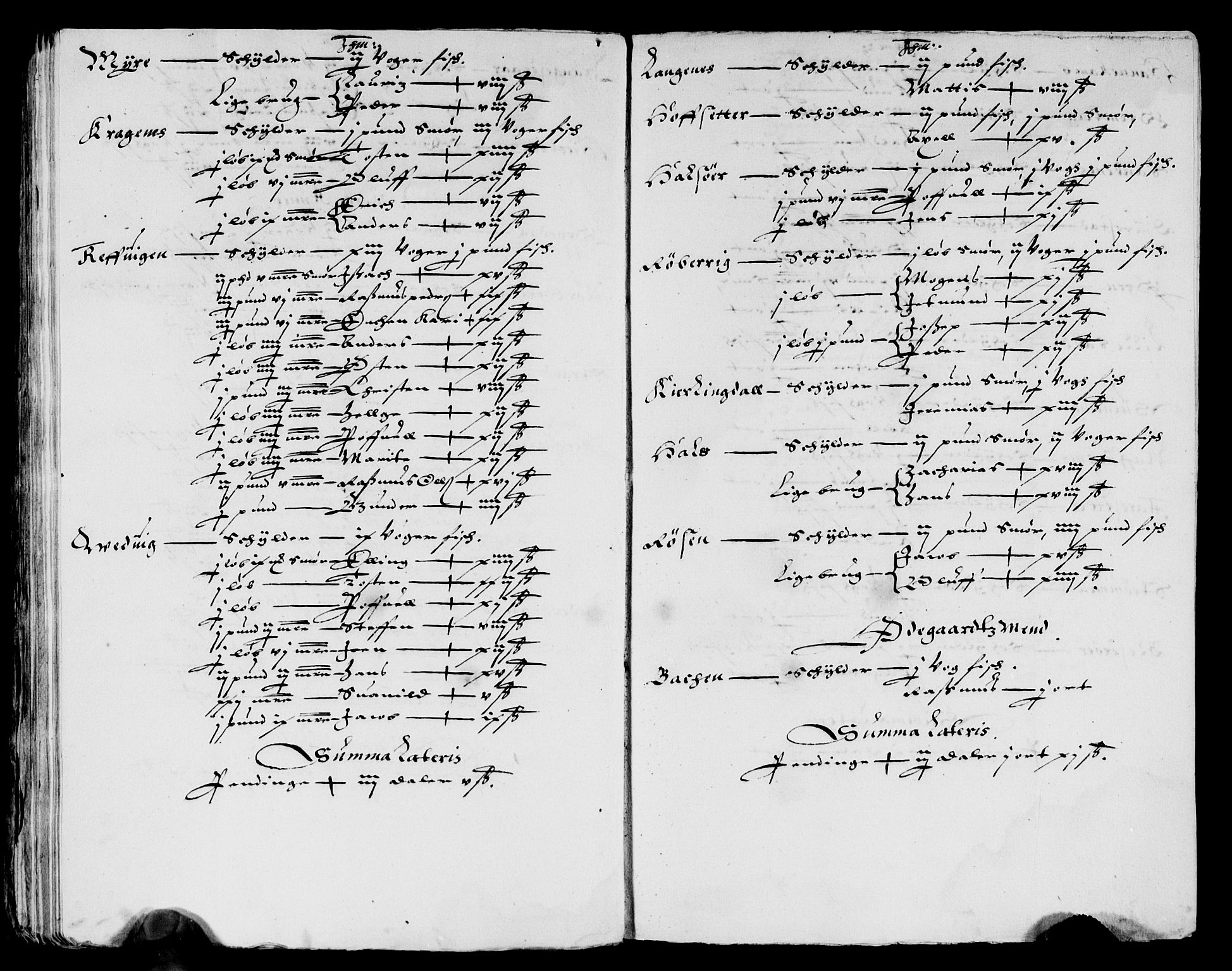 Rentekammeret inntil 1814, Reviderte regnskaper, Lensregnskaper, AV/RA-EA-5023/R/Rb/Rbt/L0076: Bergenhus len, 1633-1638