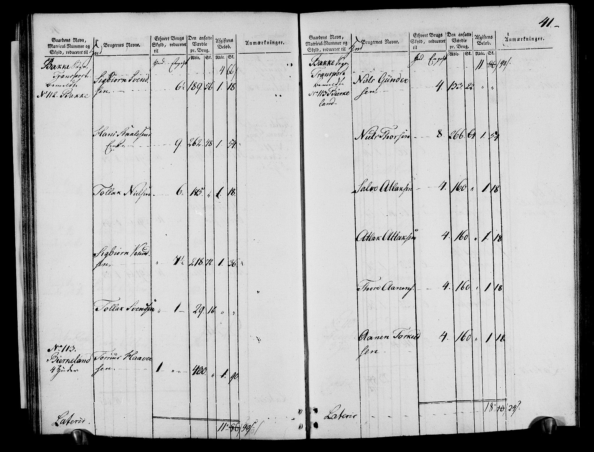 Rentekammeret inntil 1814, Realistisk ordnet avdeling, AV/RA-EA-4070/N/Ne/Nea/L0095: Lista fogderi. Oppebørselsregister, 1803-1804, s. 43