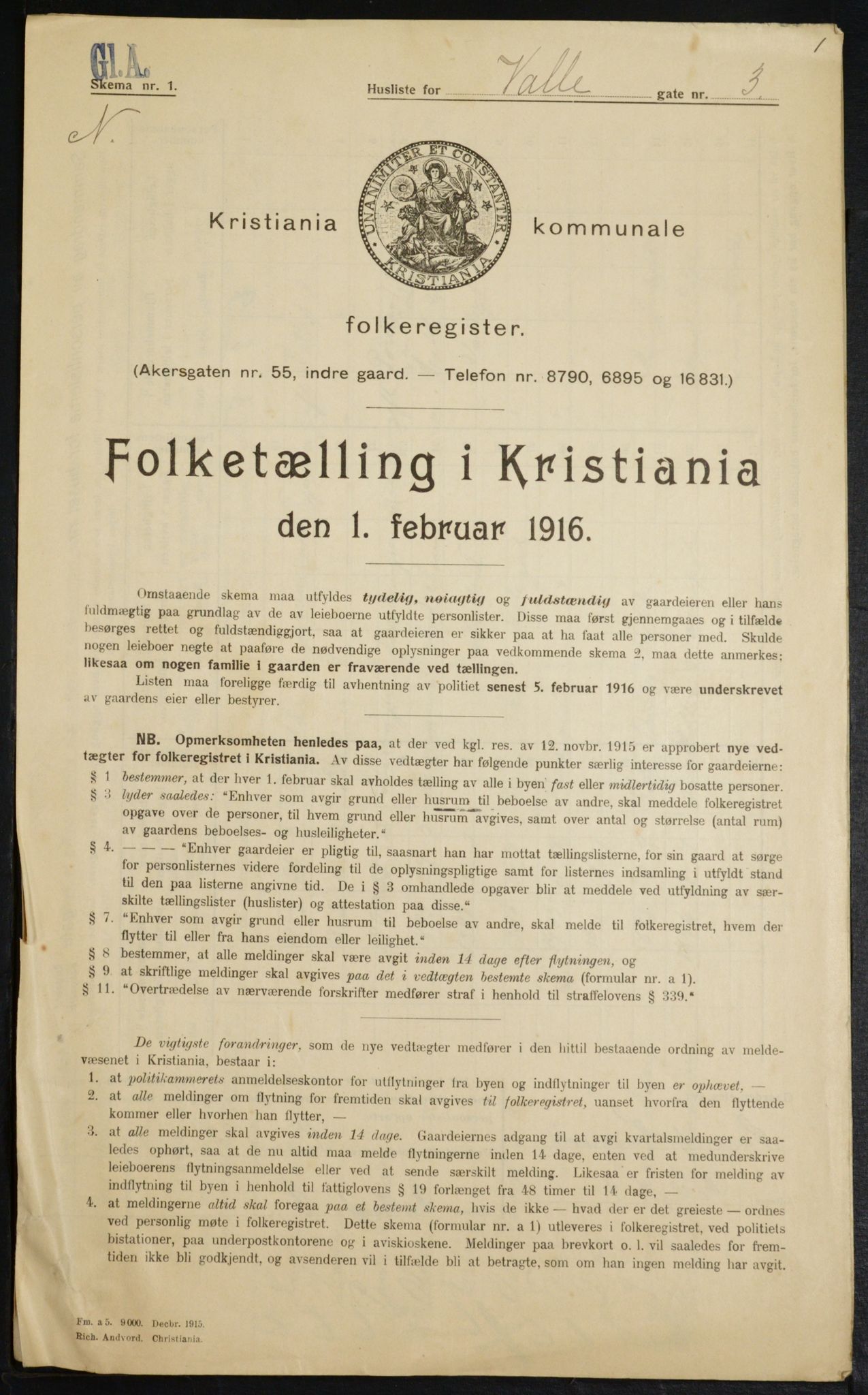 OBA, Kommunal folketelling 1.2.1916 for Kristiania, 1916, s. 125631