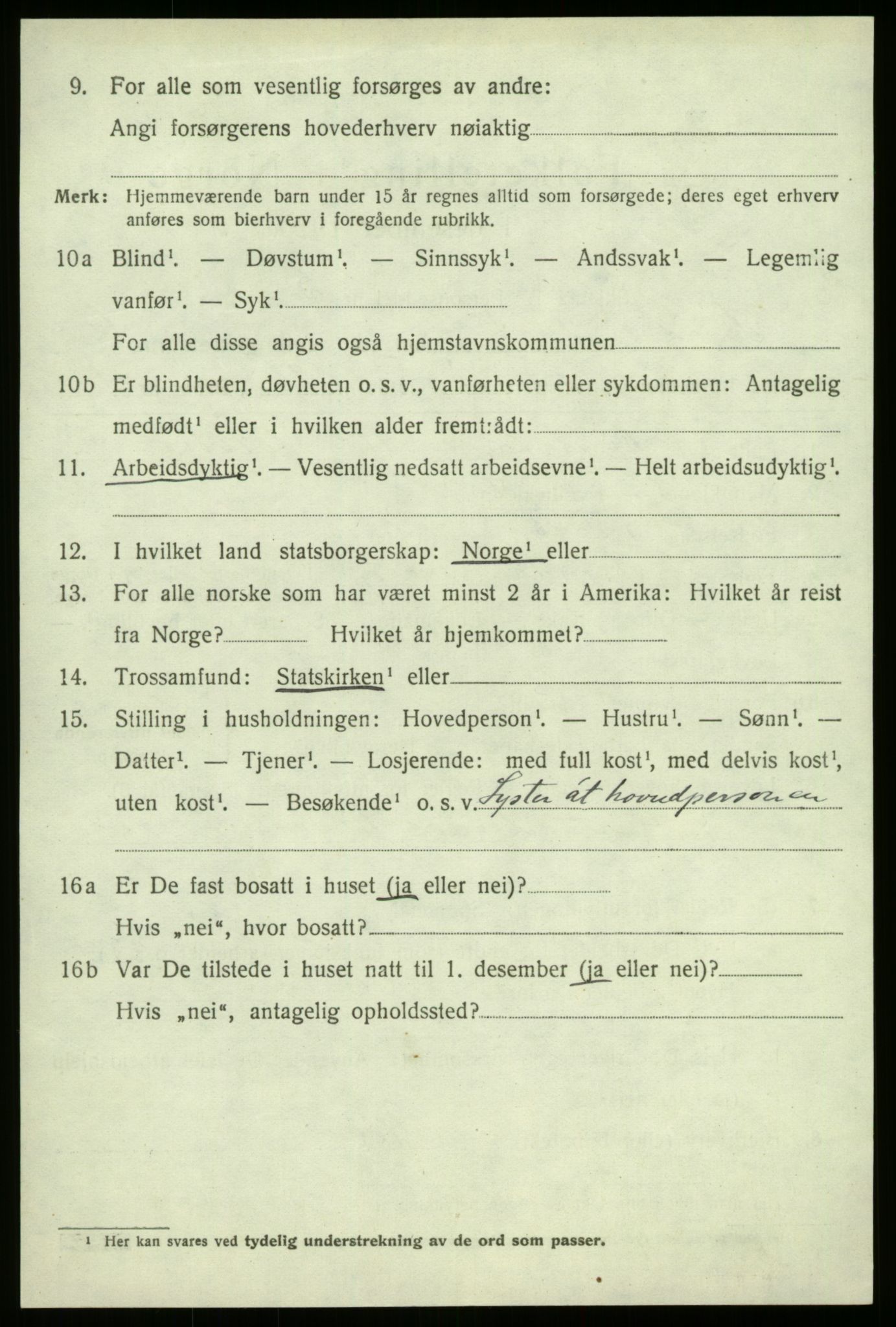 SAB, Folketelling 1920 for 1420 Sogndal herred, 1920, s. 3212