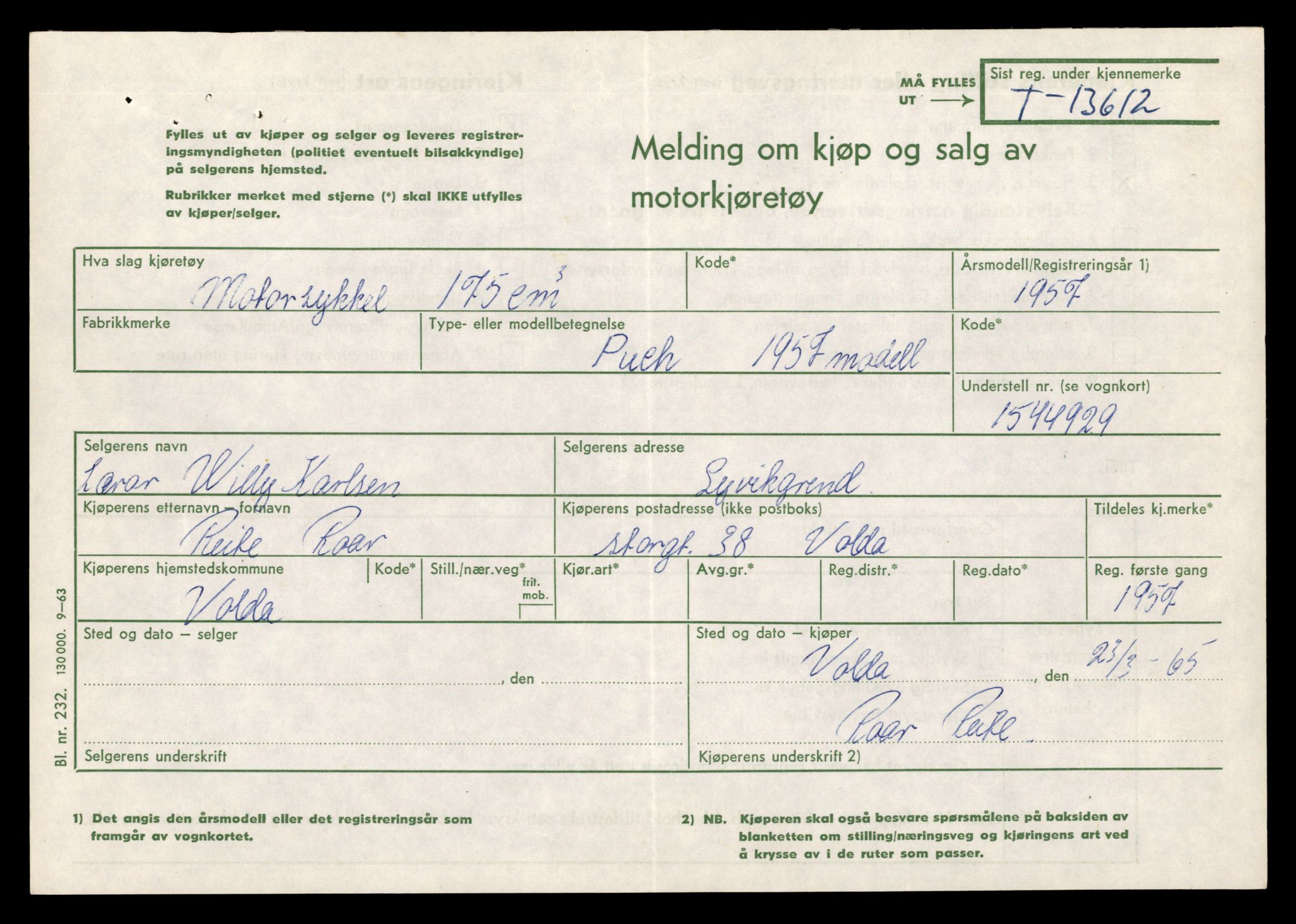 Møre og Romsdal vegkontor - Ålesund trafikkstasjon, AV/SAT-A-4099/F/Fe/L0040: Registreringskort for kjøretøy T 13531 - T 13709, 1927-1998, s. 1473