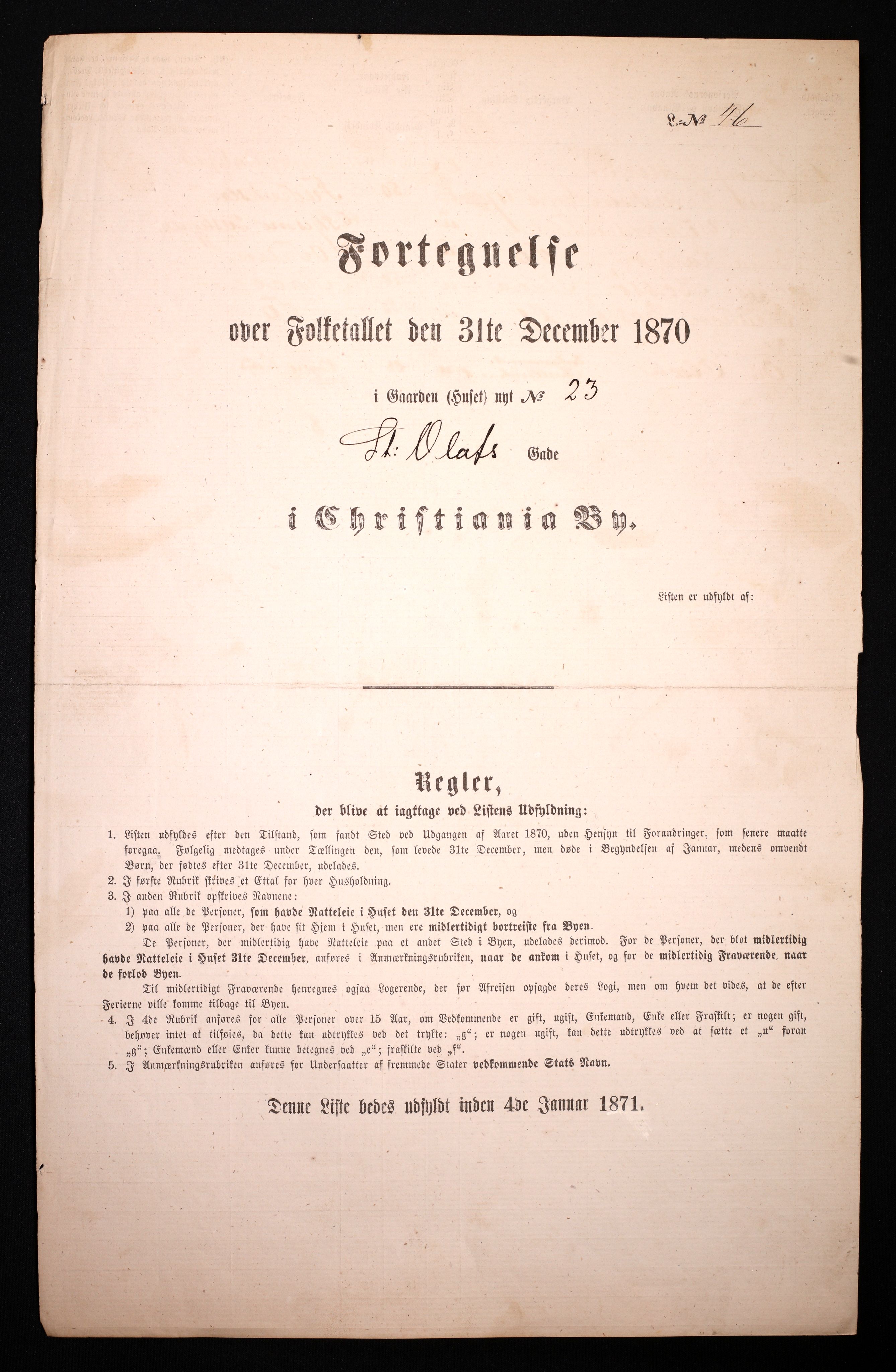 RA, Folketelling 1870 for 0301 Kristiania kjøpstad, 1870, s. 3586