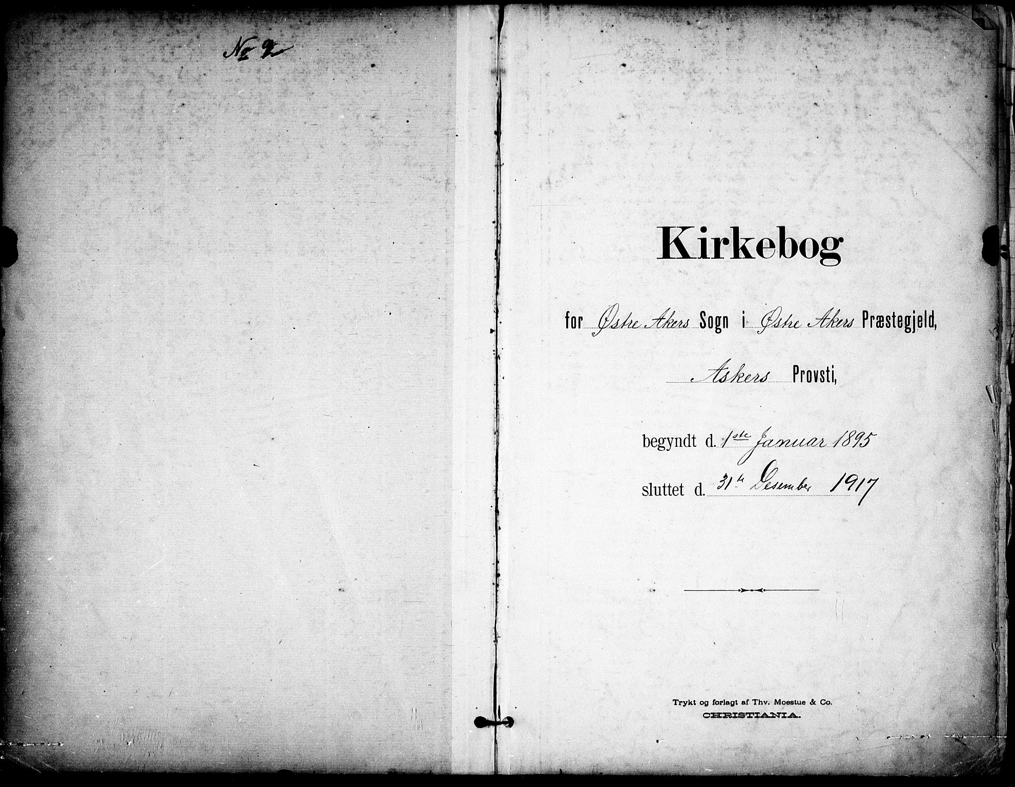 Østre Aker prestekontor Kirkebøker, SAO/A-10840/F/Fa/L0011: Ministerialbok nr. I 11, 1895-1917