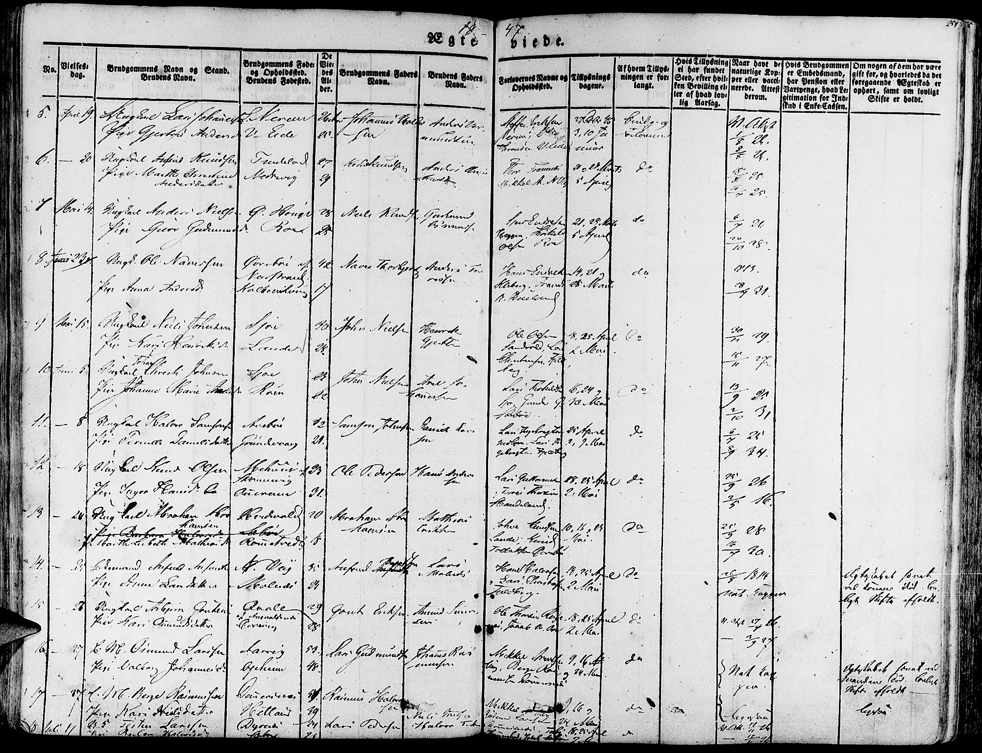 Fjelberg sokneprestembete, AV/SAB-A-75201/H/Haa: Ministerialbok nr. A 6, 1835-1851, s. 254
