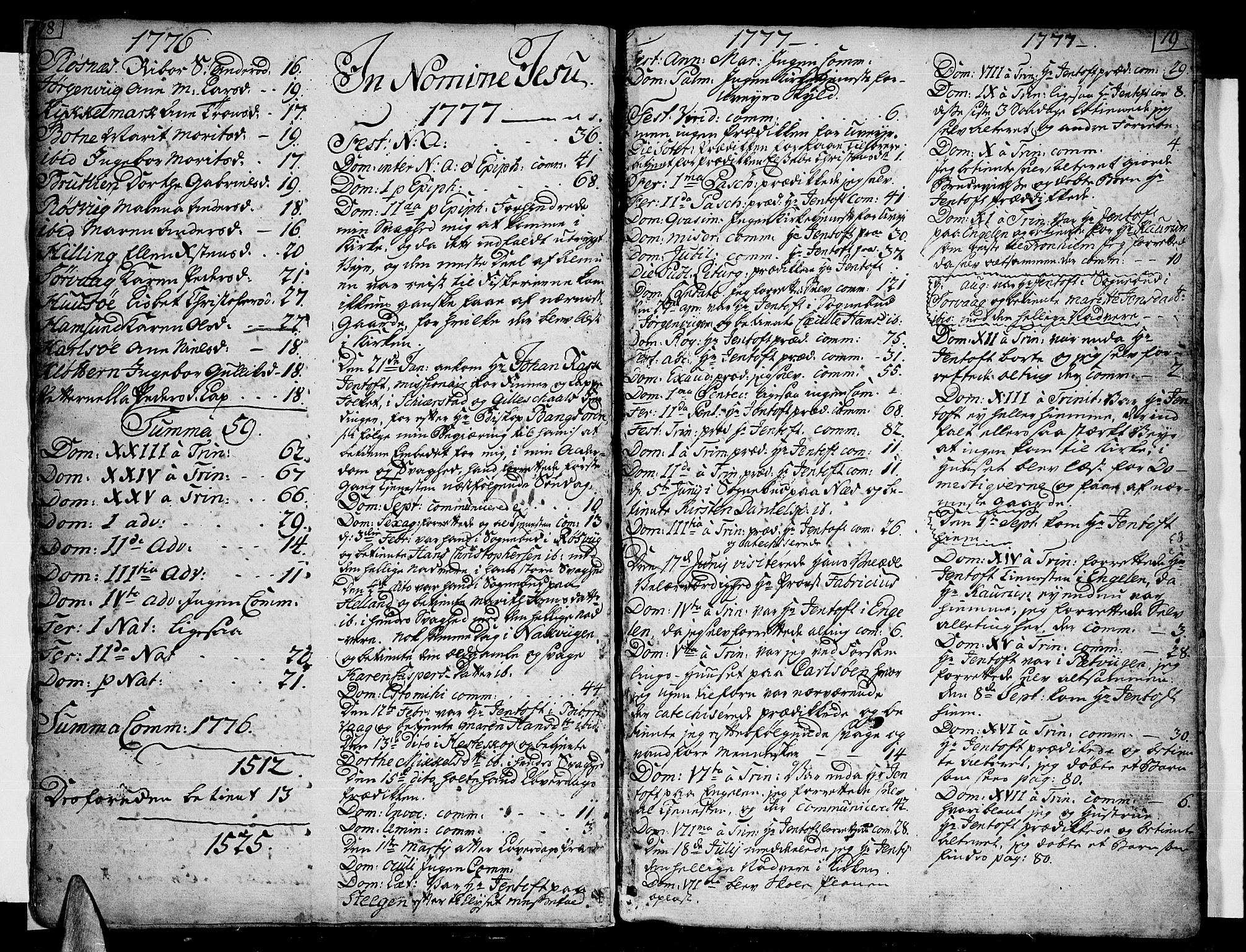 Ministerialprotokoller, klokkerbøker og fødselsregistre - Nordland, AV/SAT-A-1459/859/L0841: Ministerialbok nr. 859A01, 1766-1821, s. 18-19