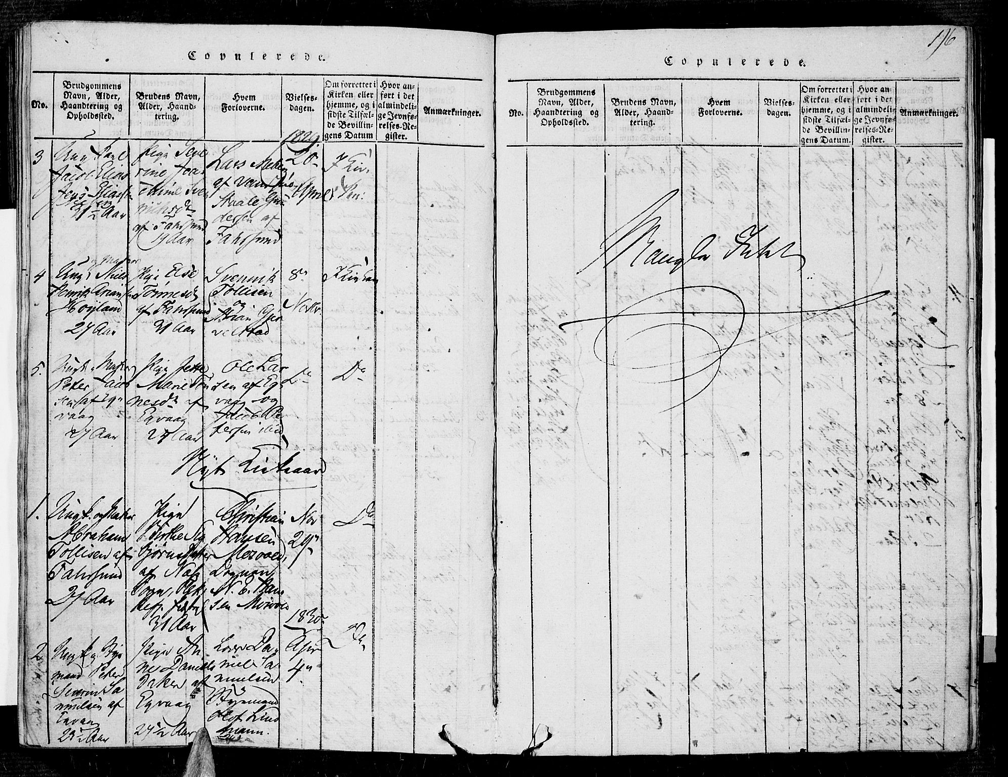 Farsund sokneprestkontor, SAK/1111-0009/F/Fa/L0002: Ministerialbok nr. A 2, 1815-1836, s. 196