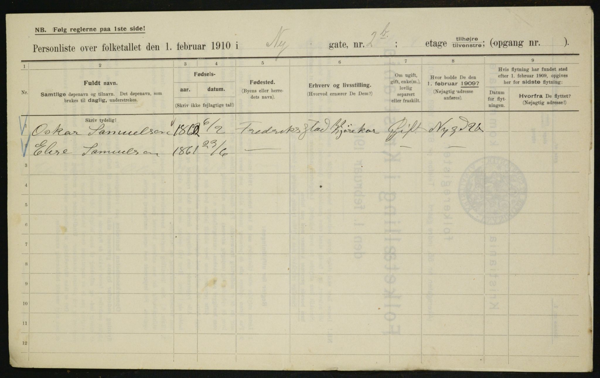 OBA, Kommunal folketelling 1.2.1910 for Kristiania, 1910, s. 71382