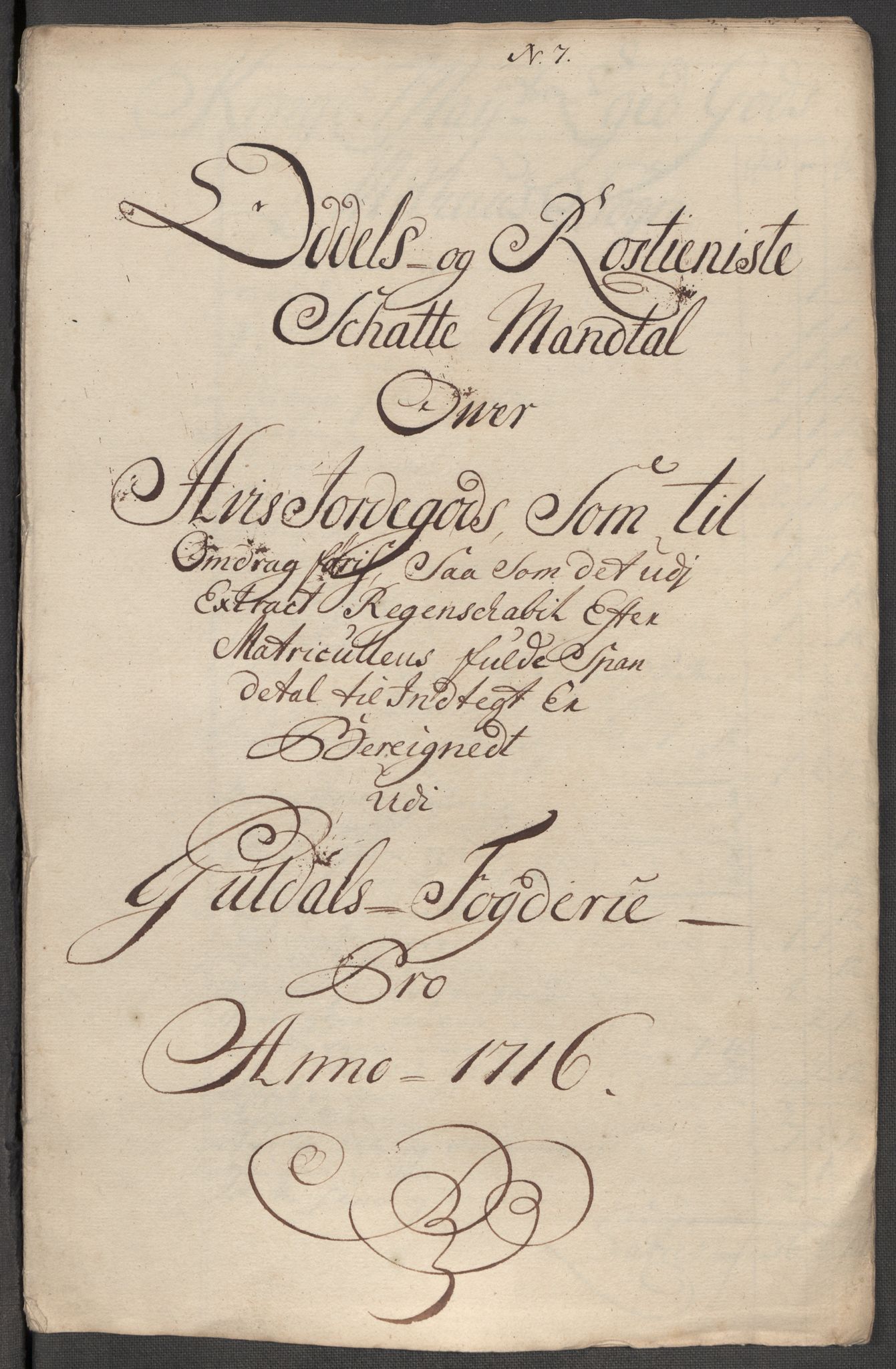 Rentekammeret inntil 1814, Reviderte regnskaper, Fogderegnskap, RA/EA-4092/R60/L3968: Fogderegnskap Orkdal og Gauldal, 1716, s. 206