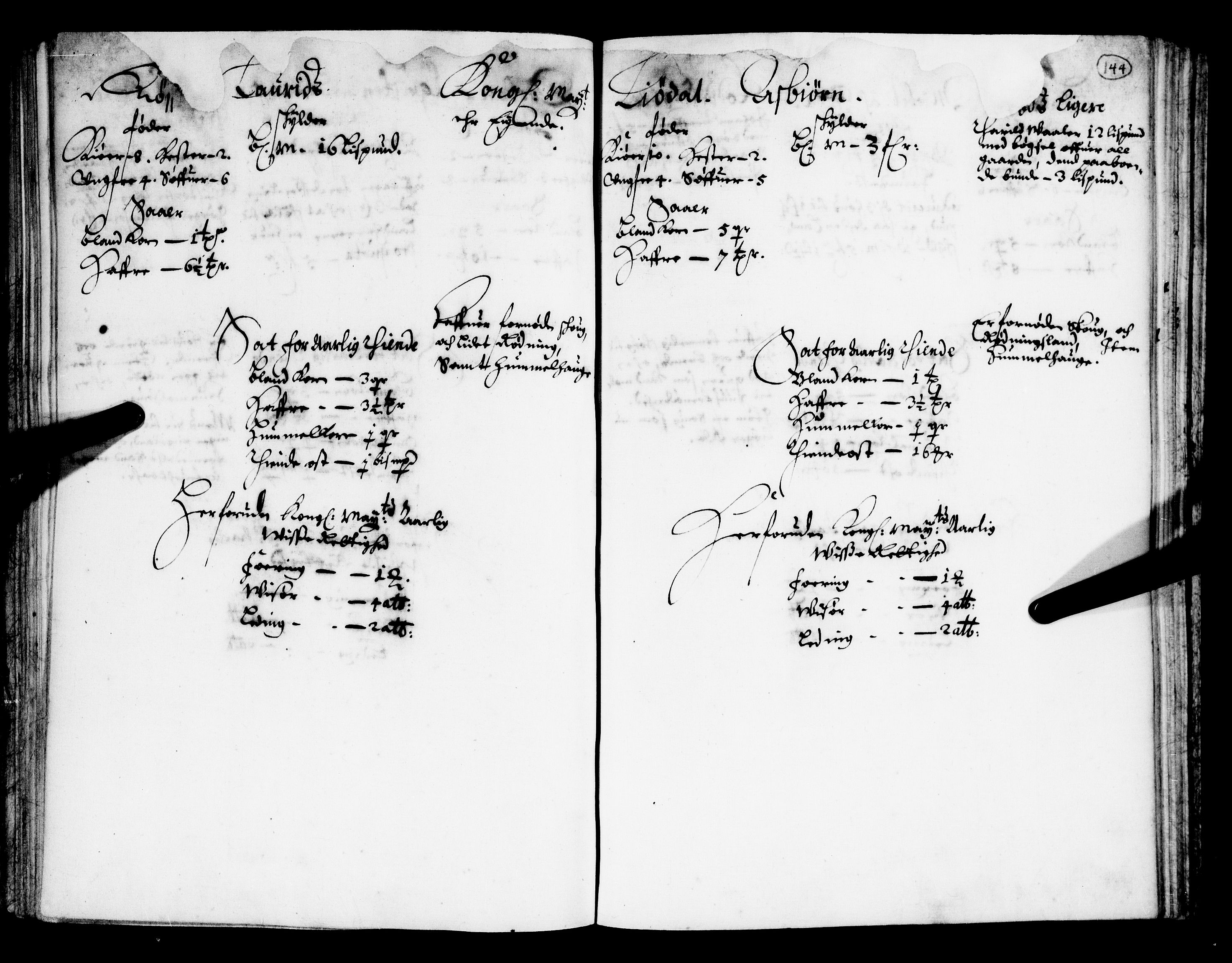 Rentekammeret inntil 1814, Realistisk ordnet avdeling, AV/RA-EA-4070/N/Nb/Nba/L0009: Øvre Romerike fogderi, 1. del, 1665, s. 143b-144a