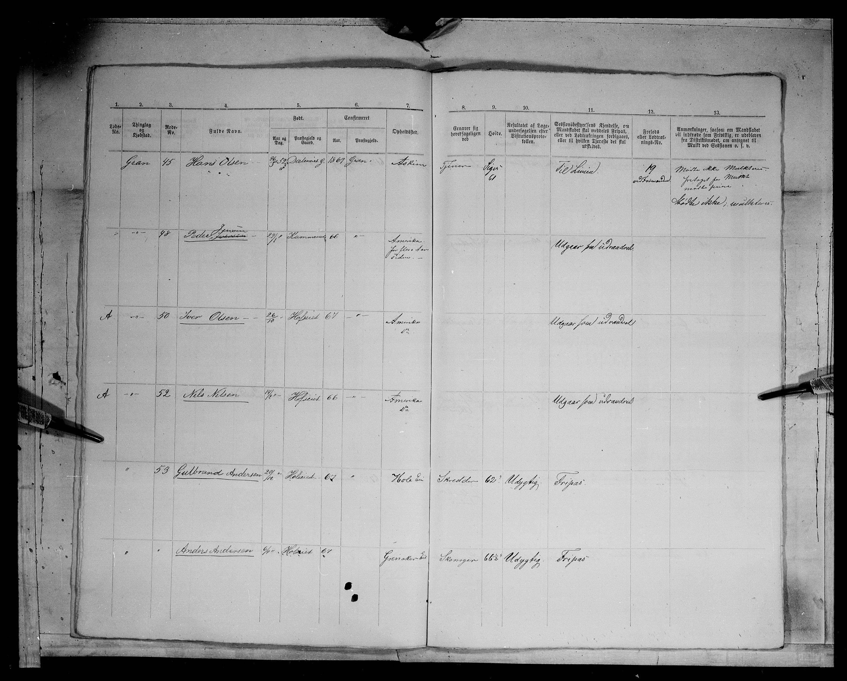 Fylkesmannen i Oppland, AV/SAH-FYO-002/1/K/Kg/L1166: Gran og Jevnaker, 1860-1879, s. 8786