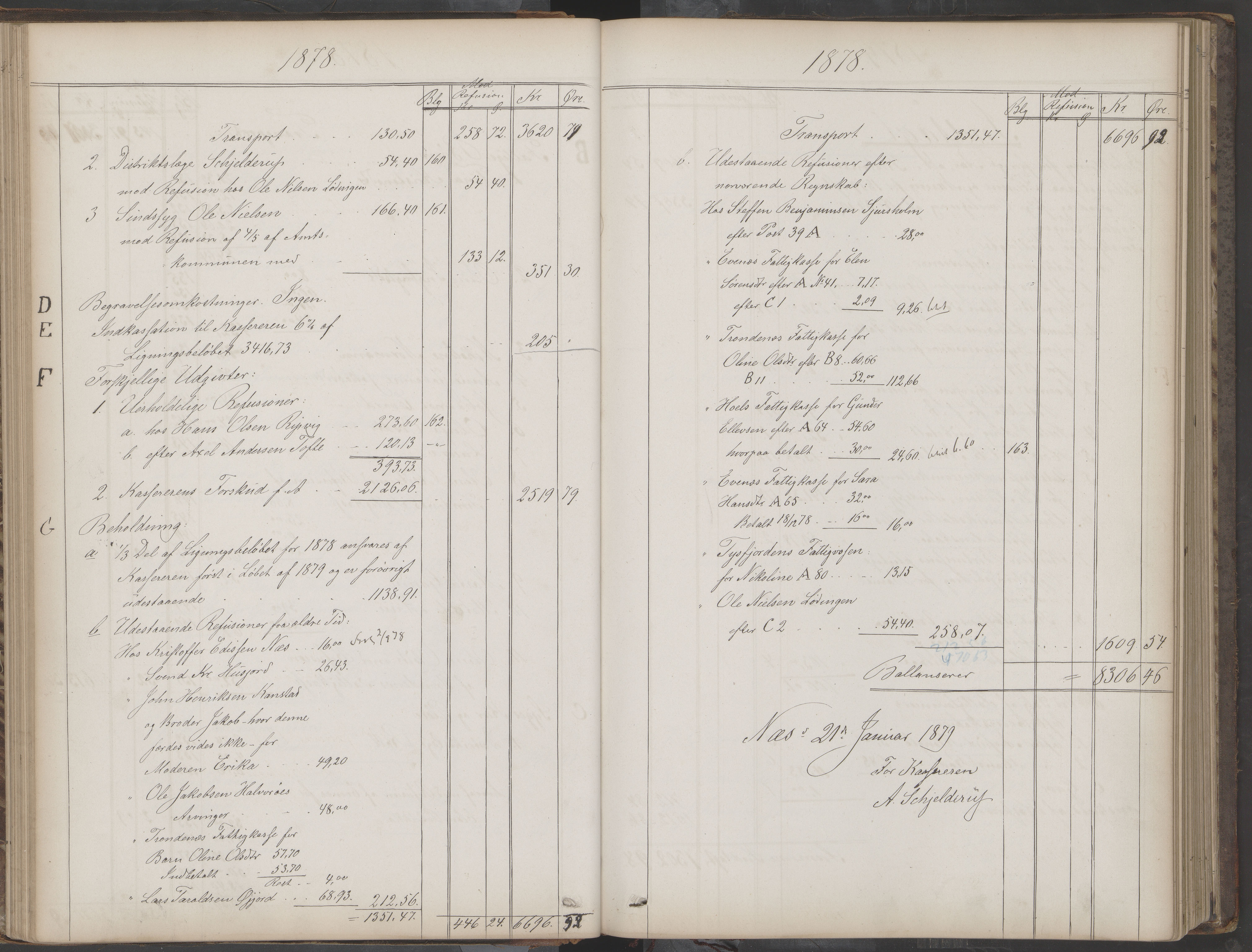 Lødingen kommune. Fattigstyre/forsorgsstyre, AIN/K-18510.610.01/A/Aa/L0001: Forhandlingsprotokoll, 1863-1895
