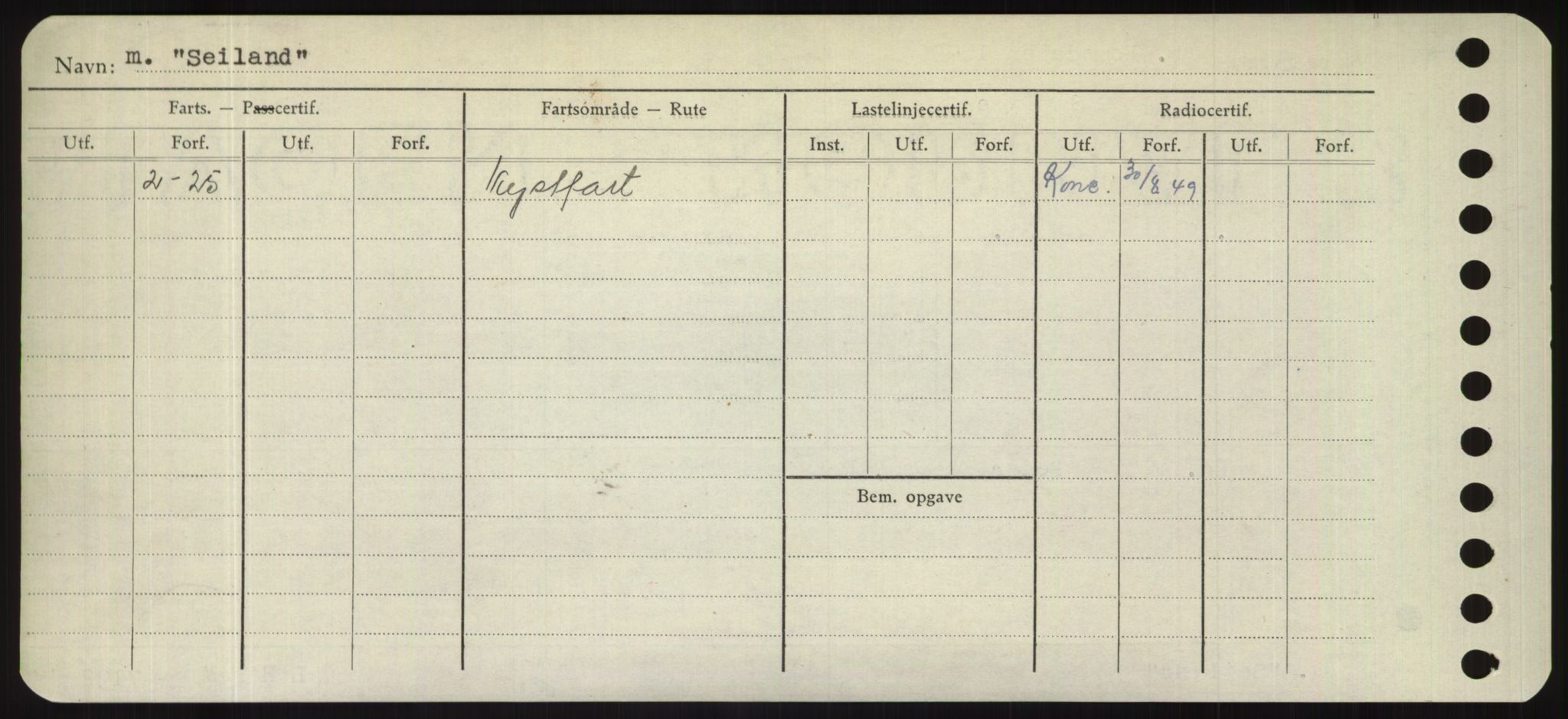 Sjøfartsdirektoratet med forløpere, Skipsmålingen, RA/S-1627/H/Hd/L0032: Fartøy, San-Seve, s. 398