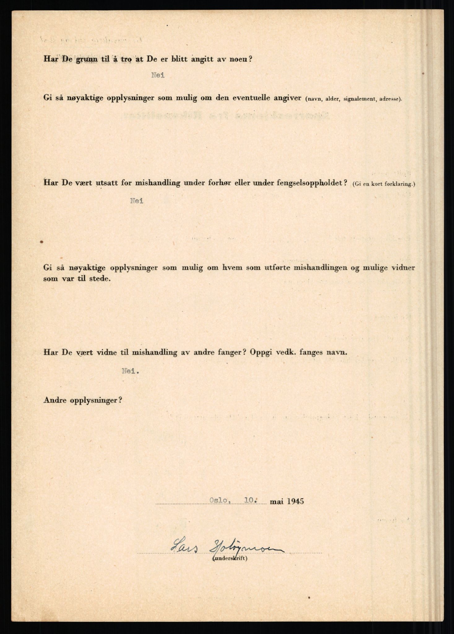 Rikspolitisjefen, AV/RA-S-1560/L/L0007: Heen, Erik C. - Iversen, Trygve, 1940-1945, s. 610