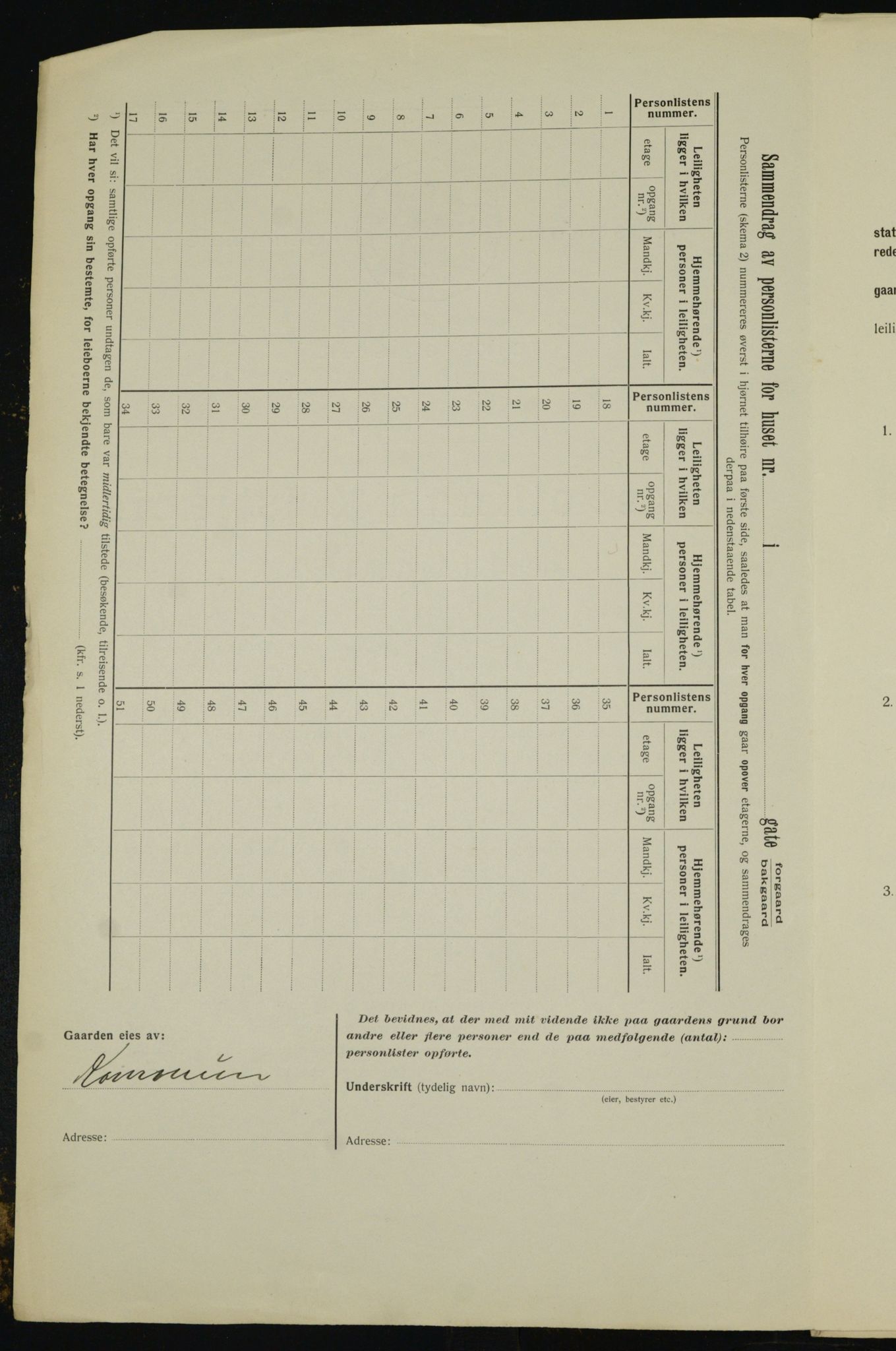 OBA, Kommunal folketelling 1.2.1912 for Kristiania, 1912, s. 11646