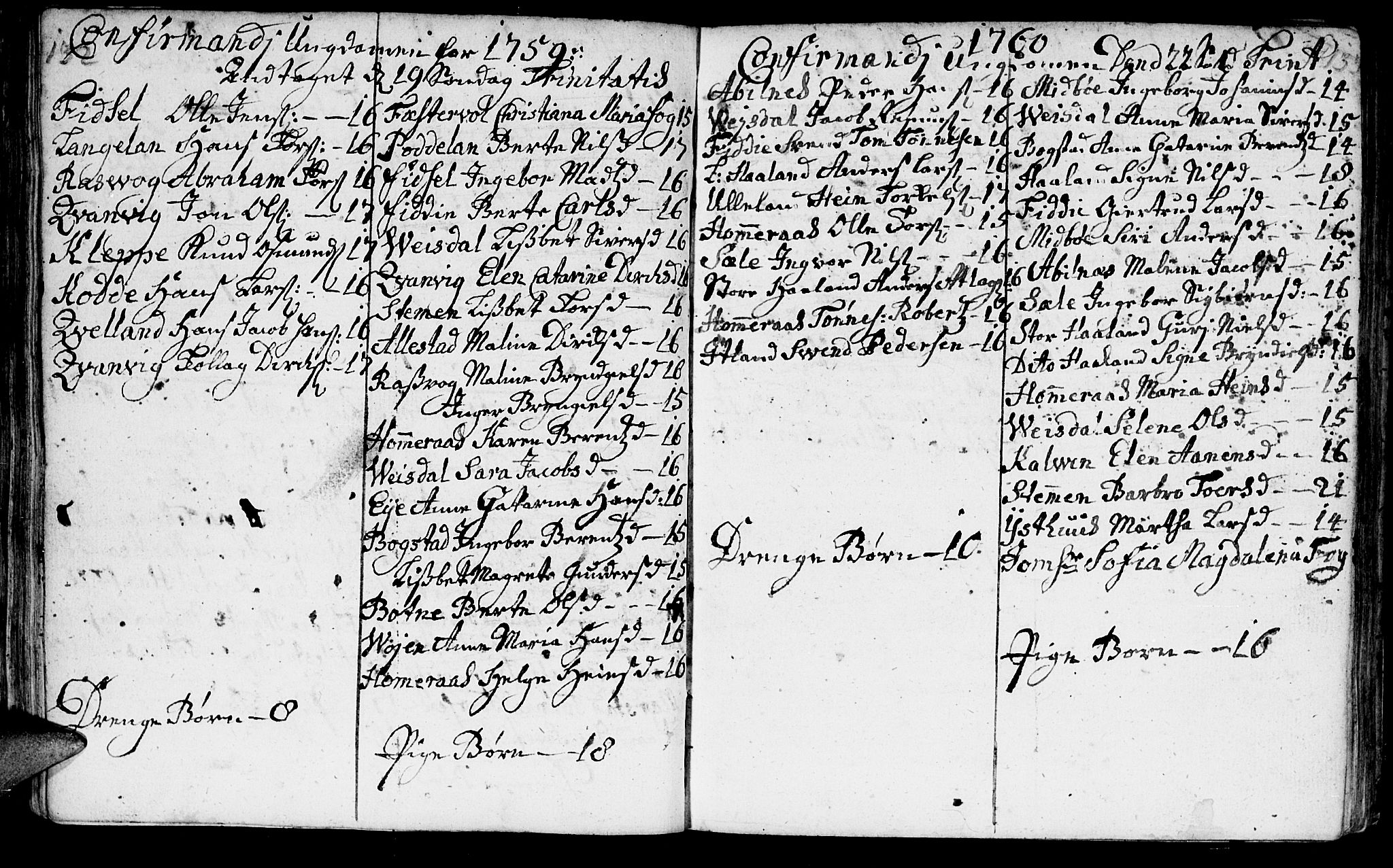 Flekkefjord sokneprestkontor, AV/SAK-1111-0012/F/Fa/Fab/L0001: Ministerialbok nr. A 1, 1750-1780, s. 132-133