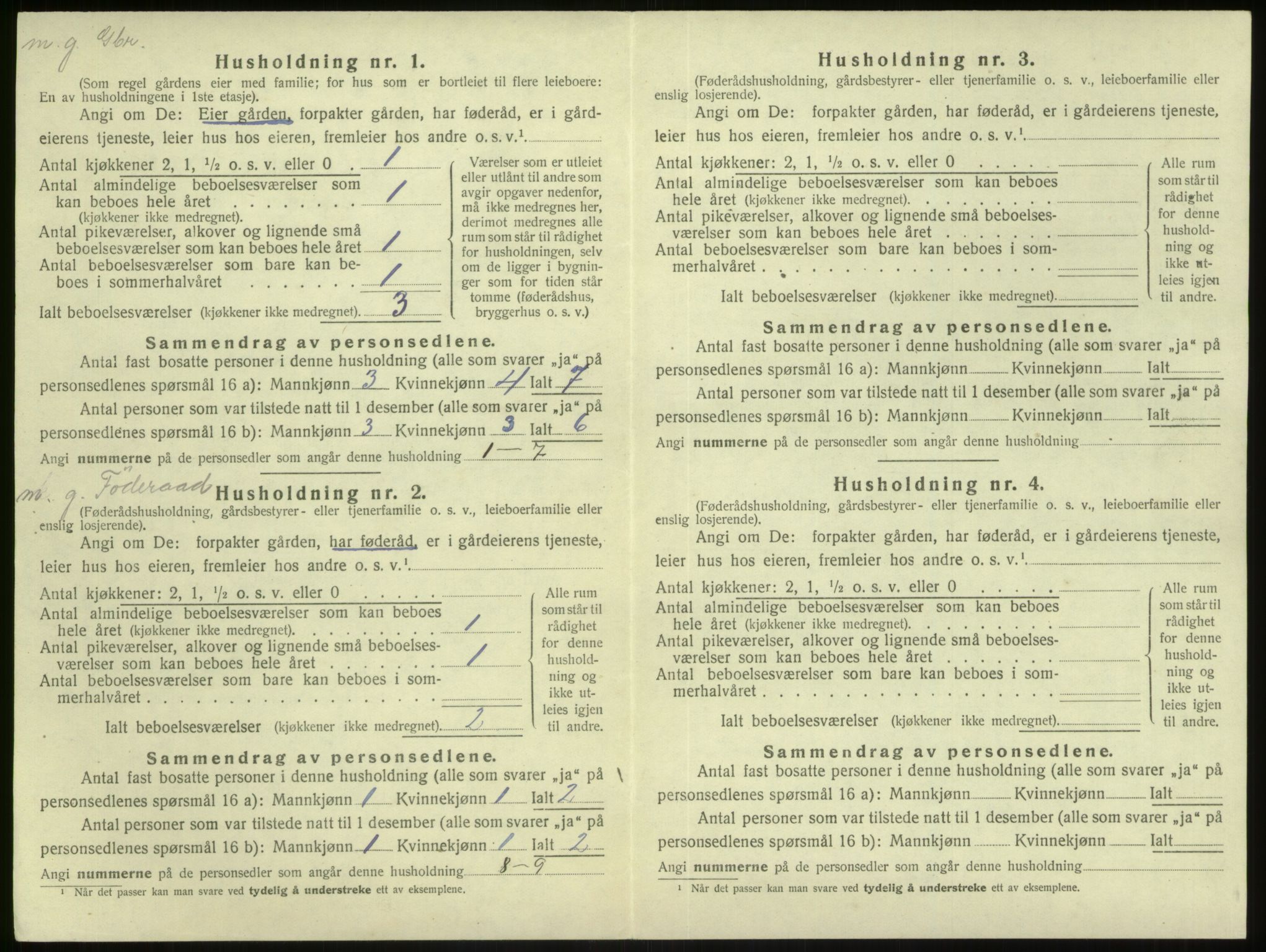 SAB, Folketelling 1920 for 1411 Gulen herred, 1920, s. 403