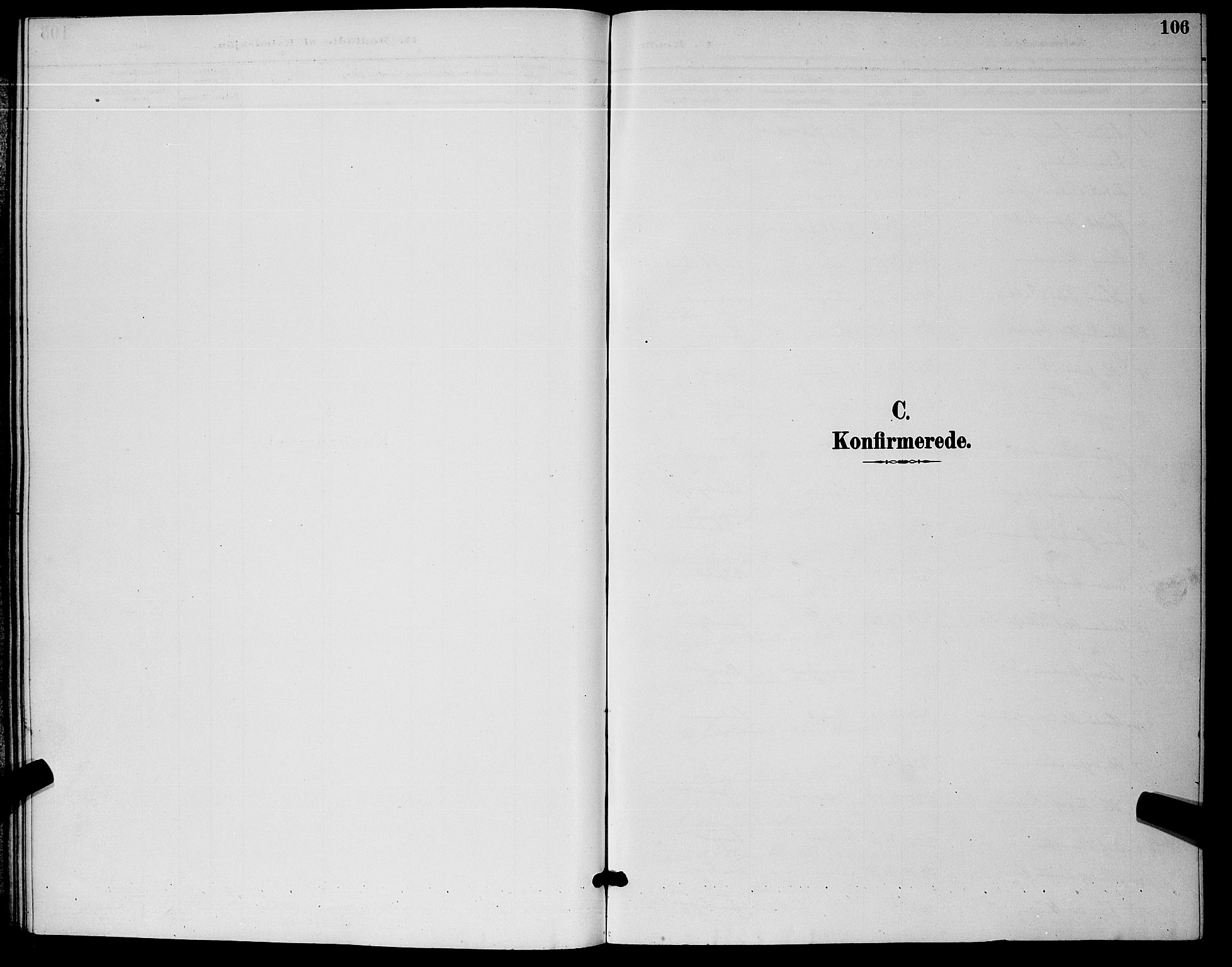 Kongsberg kirkebøker, SAKO/A-22/G/Ga/L0006: Klokkerbok nr. 6, 1890-1901, s. 106