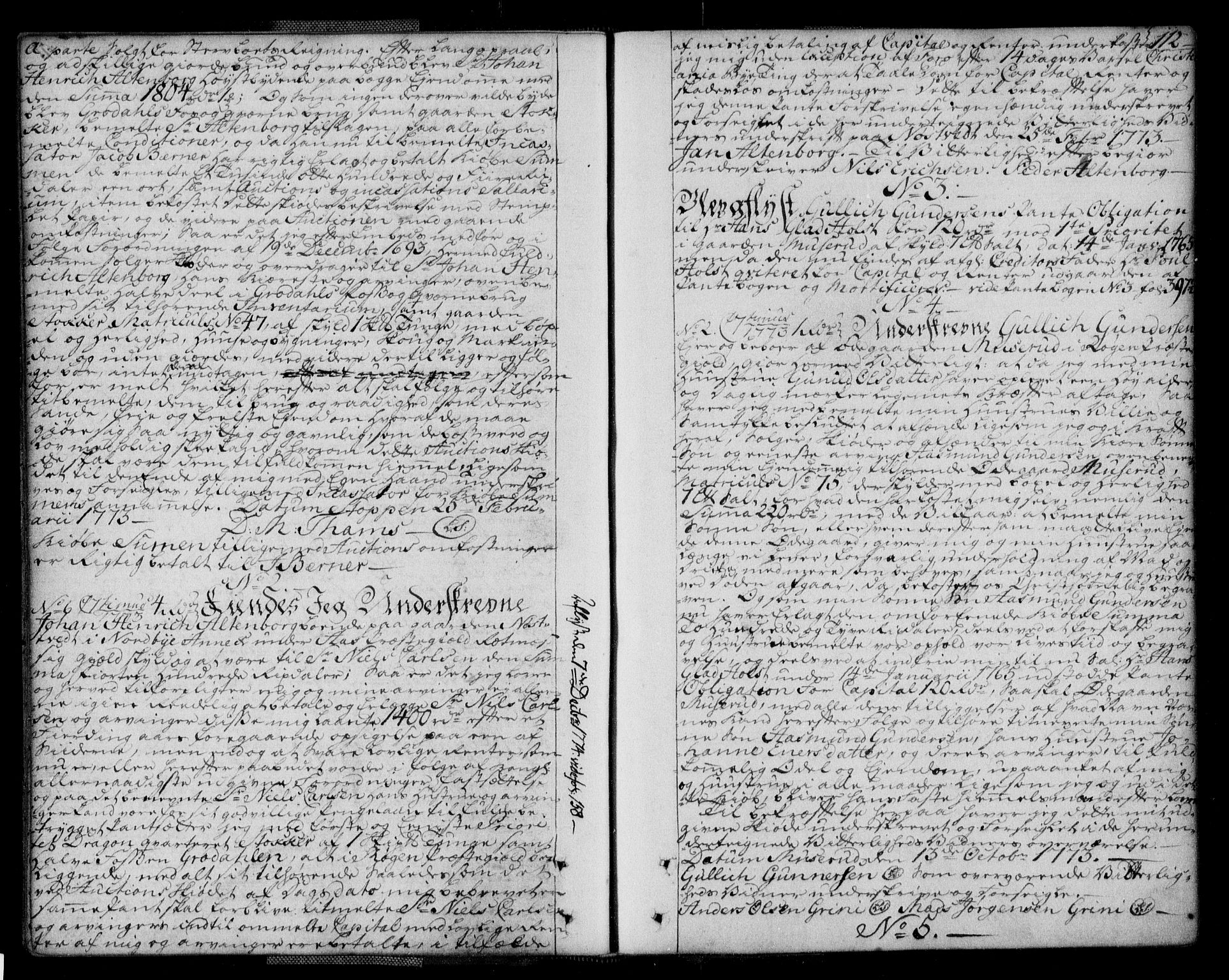 Lier, Røyken og Hurum sorenskriveri, SAKO/A-89/G/Ga/Gaa/L0004a: Pantebok nr. IVa, 1771-1779, s. 112