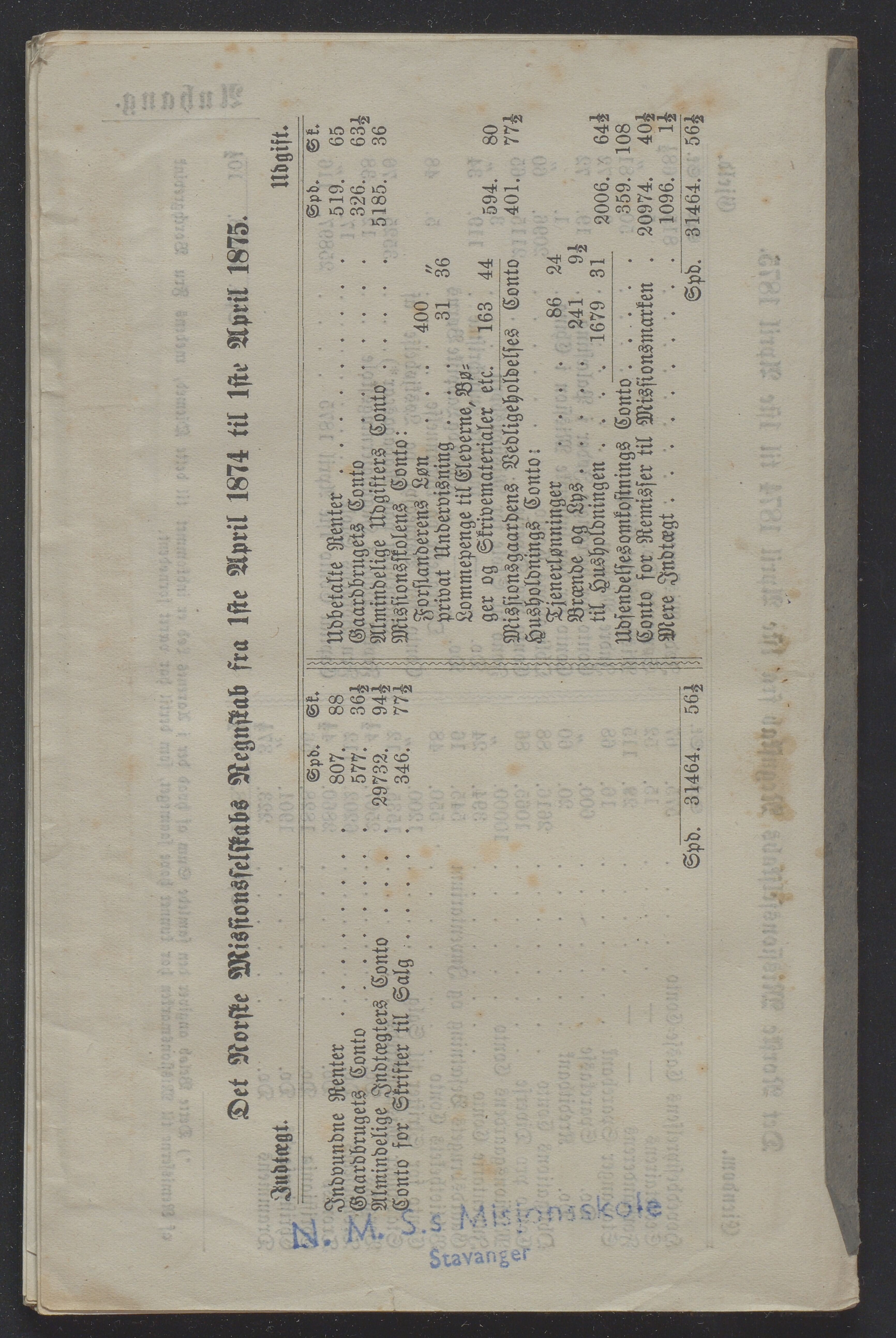 Det Norske Misjonsselskap - hovedadministrasjonen, VID/MA-A-1045/D/Db/Dba/L0338/0003: Beretninger, Bøker, Skrifter o.l   / Årsberetninger 33, 1875