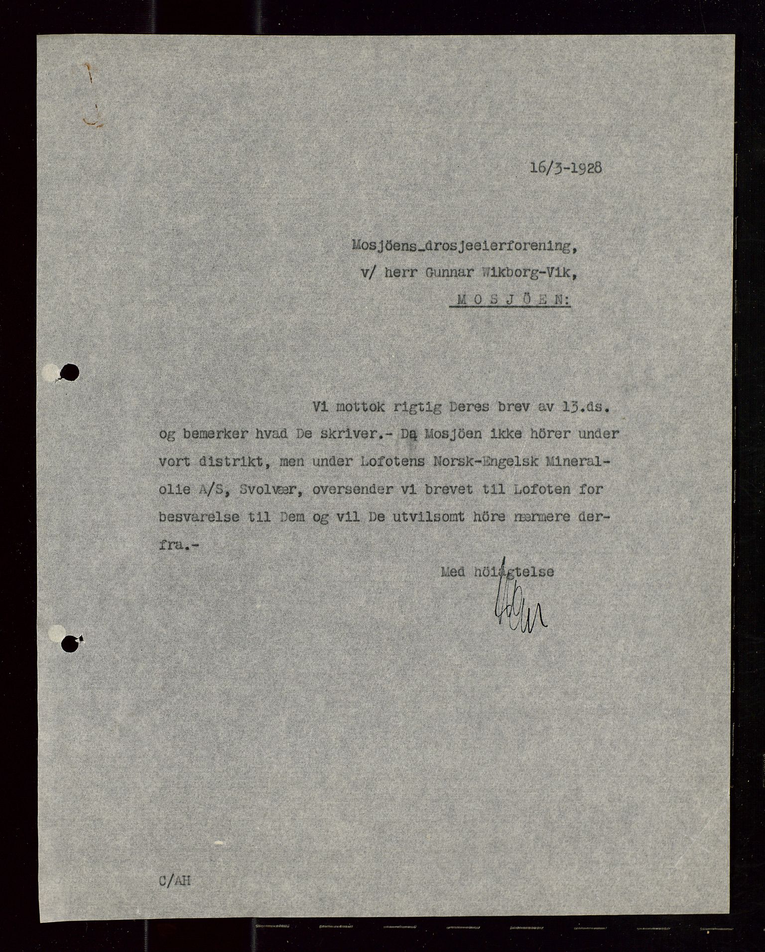 Pa 1521 - A/S Norske Shell, AV/SAST-A-101915/E/Ea/Eaa/L0023: Sjefskorrespondanse, 1928, s. 524