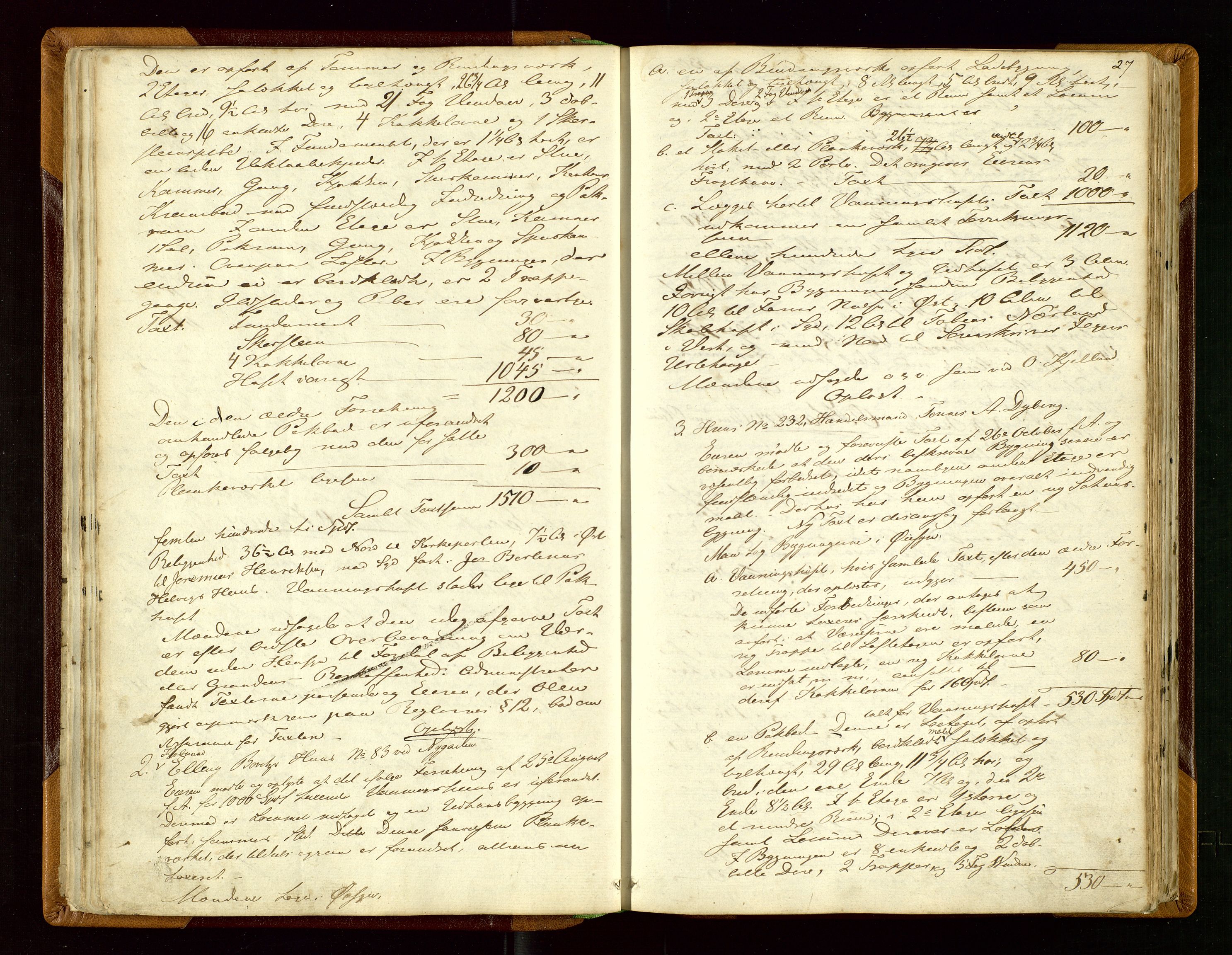Eigersund lensmannskontor, AV/SAST-A-100171/God/L0002: Branntakstprotokoll, 1860-1873, s. 26b-27a