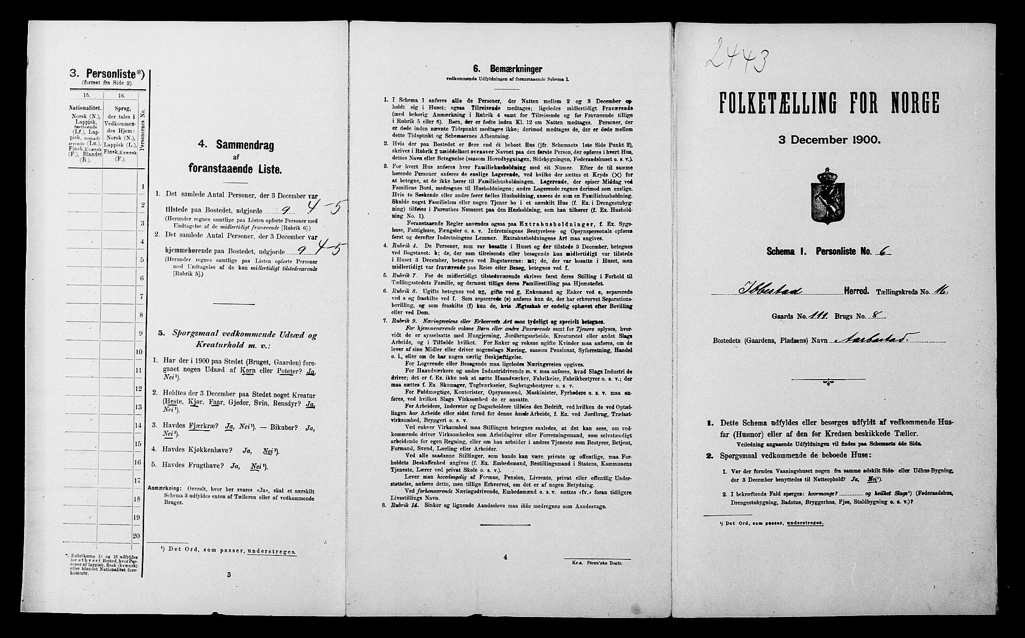 SATØ, Folketelling 1900 for 1917 Ibestad herred, 1900, s. 2149