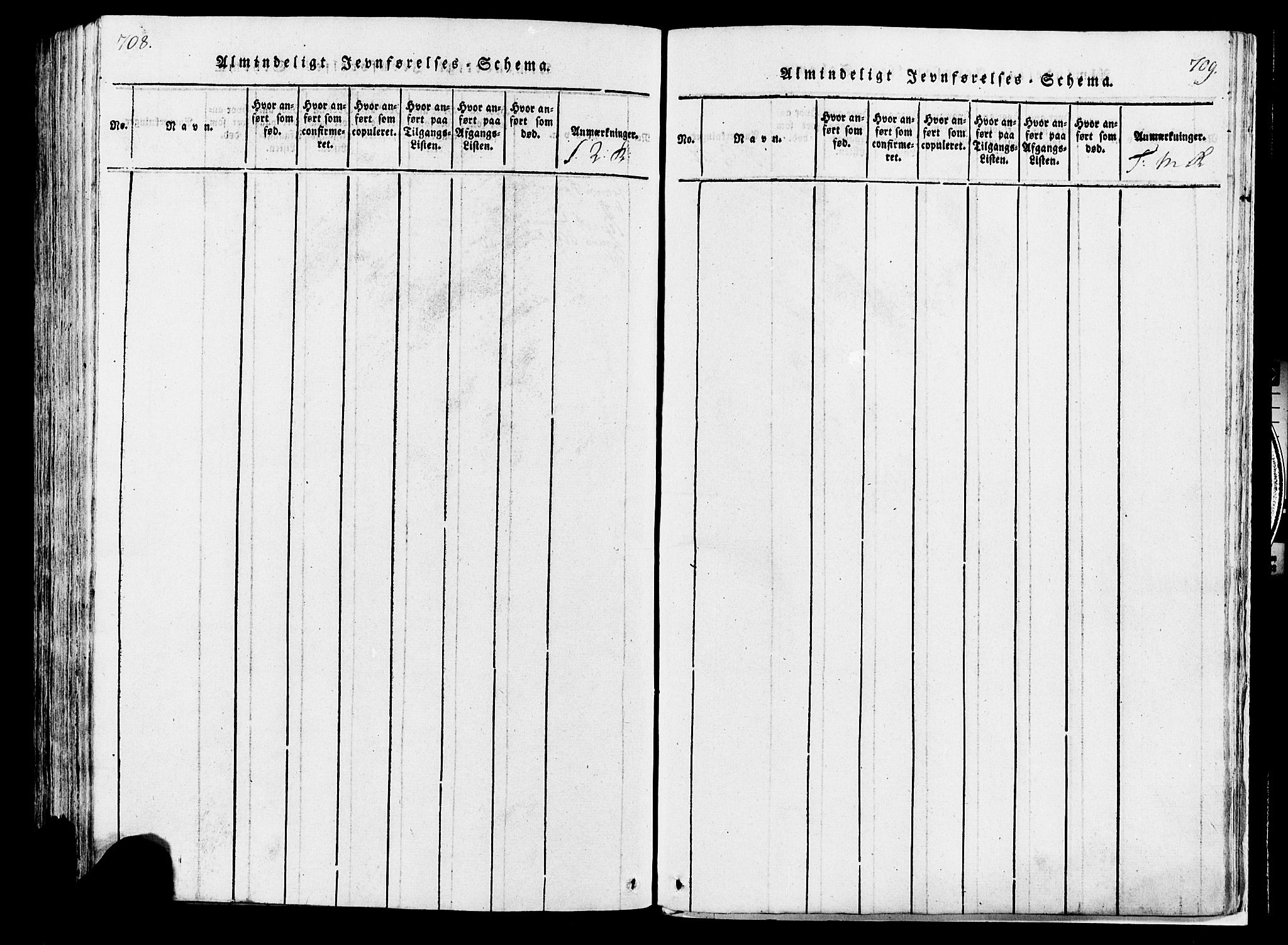 Løten prestekontor, AV/SAH-PREST-022/K/Ka/L0005: Ministerialbok nr. 5, 1814-1832, s. 708-709