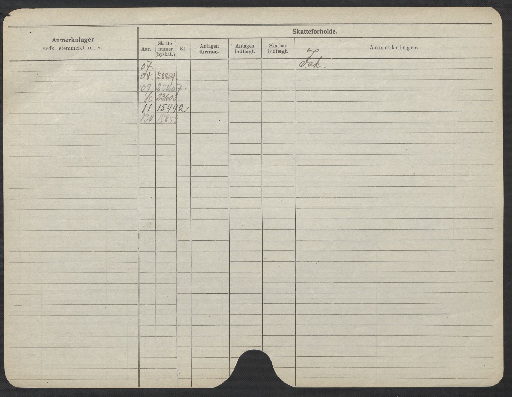 Oslo folkeregister, Registerkort, SAO/A-11715/F/Fa/Fac/L0017: Kvinner, 1906-1914, s. 325b