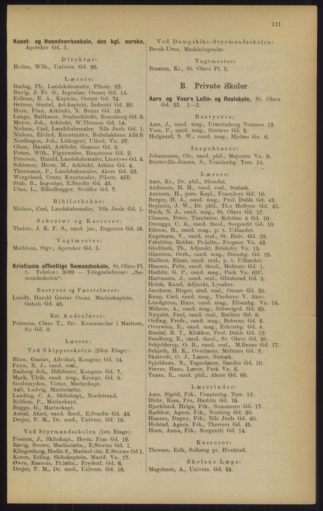 Kristiania/Oslo adressebok, PUBL/-, 1902, s. 111