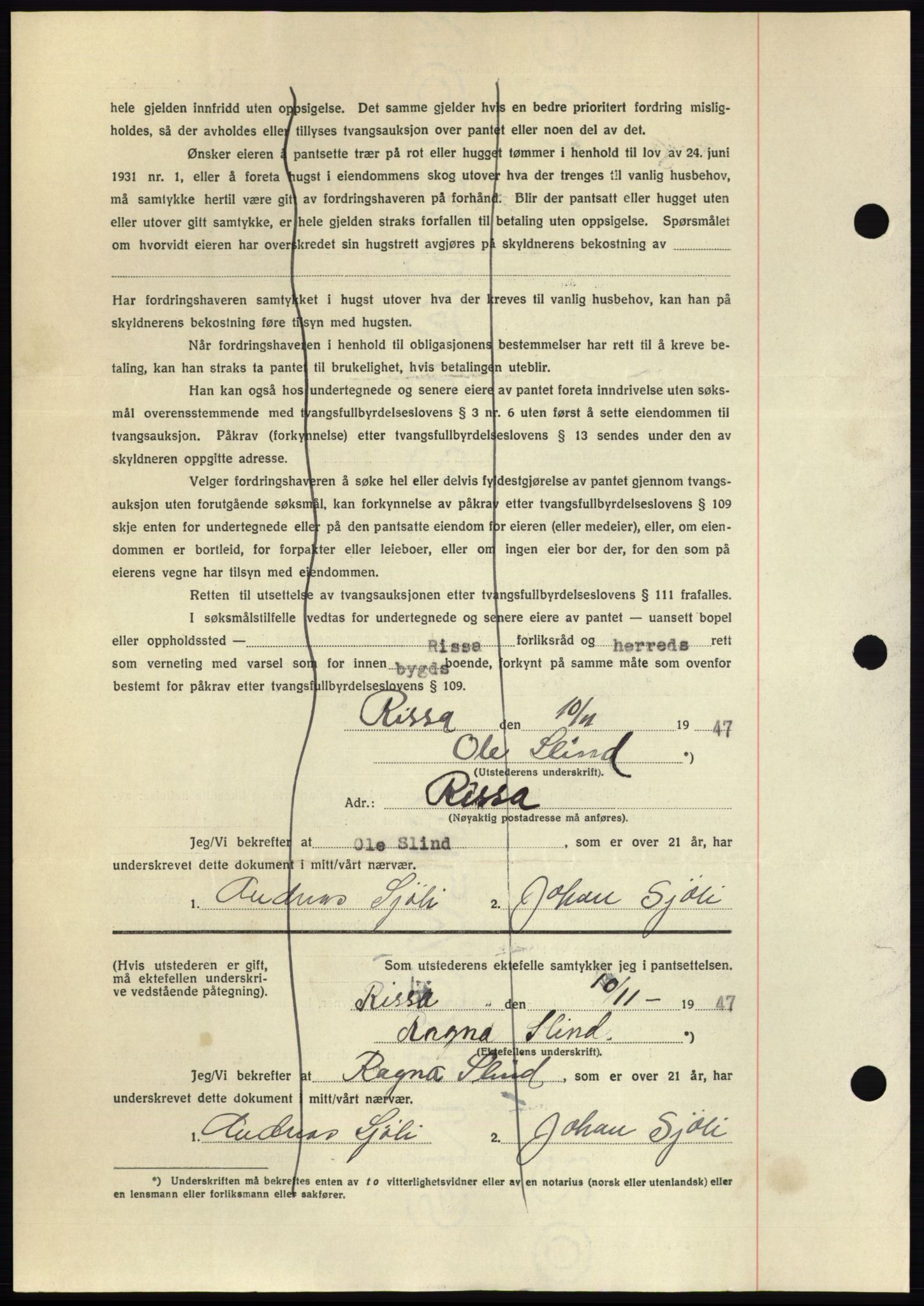 Fosen sorenskriveri, AV/SAT-A-1107/1/2/2C: Pantebok nr. B, 1946-1948, Dagboknr: 9/1948