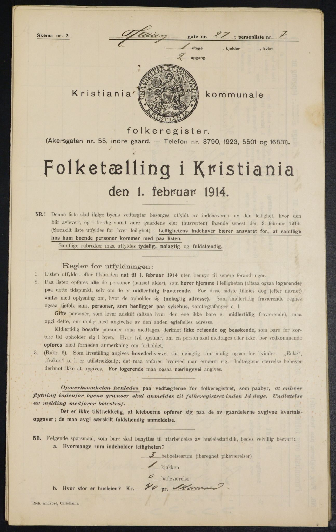 OBA, Kommunal folketelling 1.2.1914 for Kristiania, 1914, s. 35263