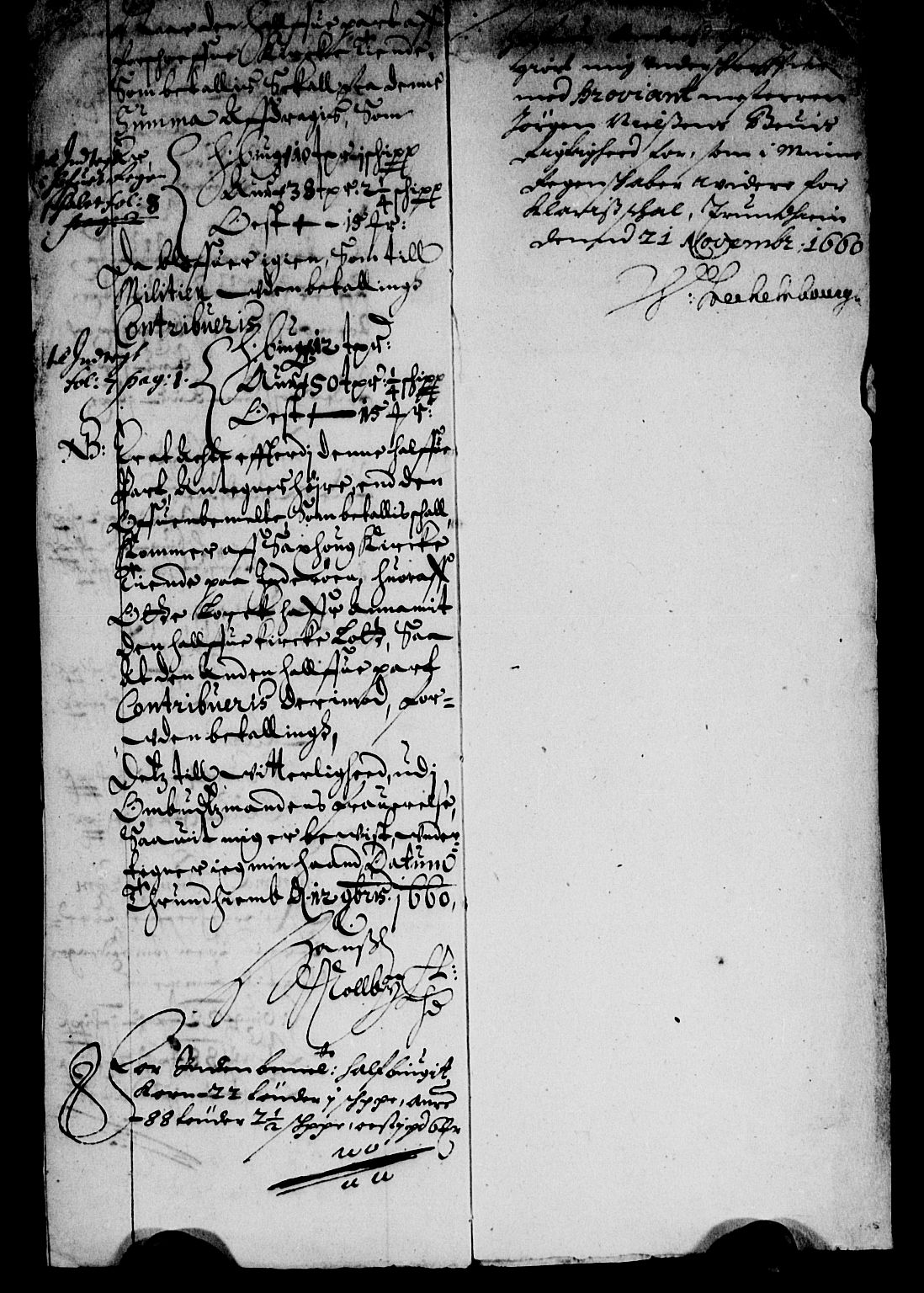 Rentekammeret inntil 1814, Reviderte regnskaper, Lensregnskaper, RA/EA-5023/R/Rb/Rbw/L0142: Trondheim len, 1659-1661