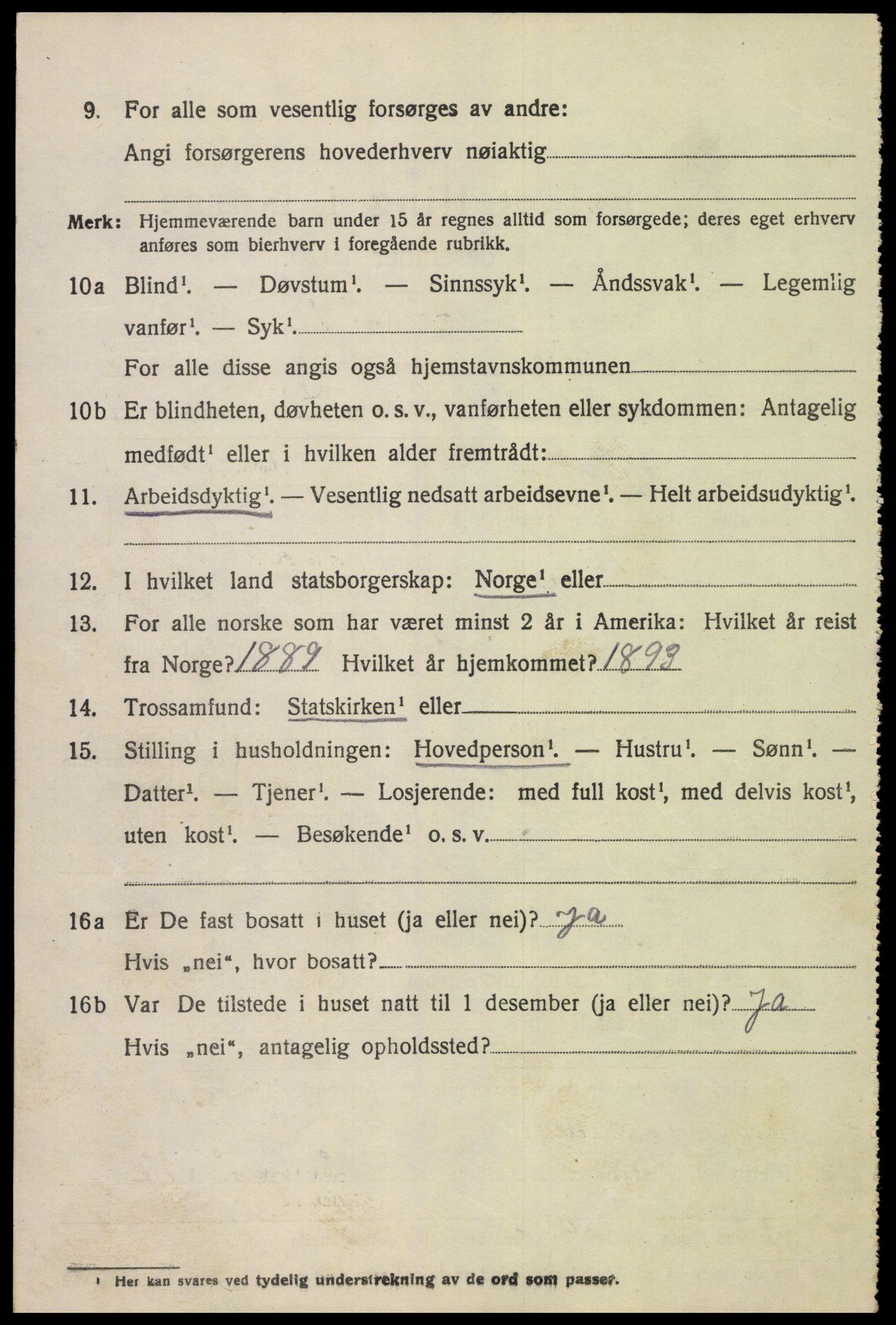 SAK, Folketelling 1920 for 1028 Vigmostad herred, 1920, s. 1900