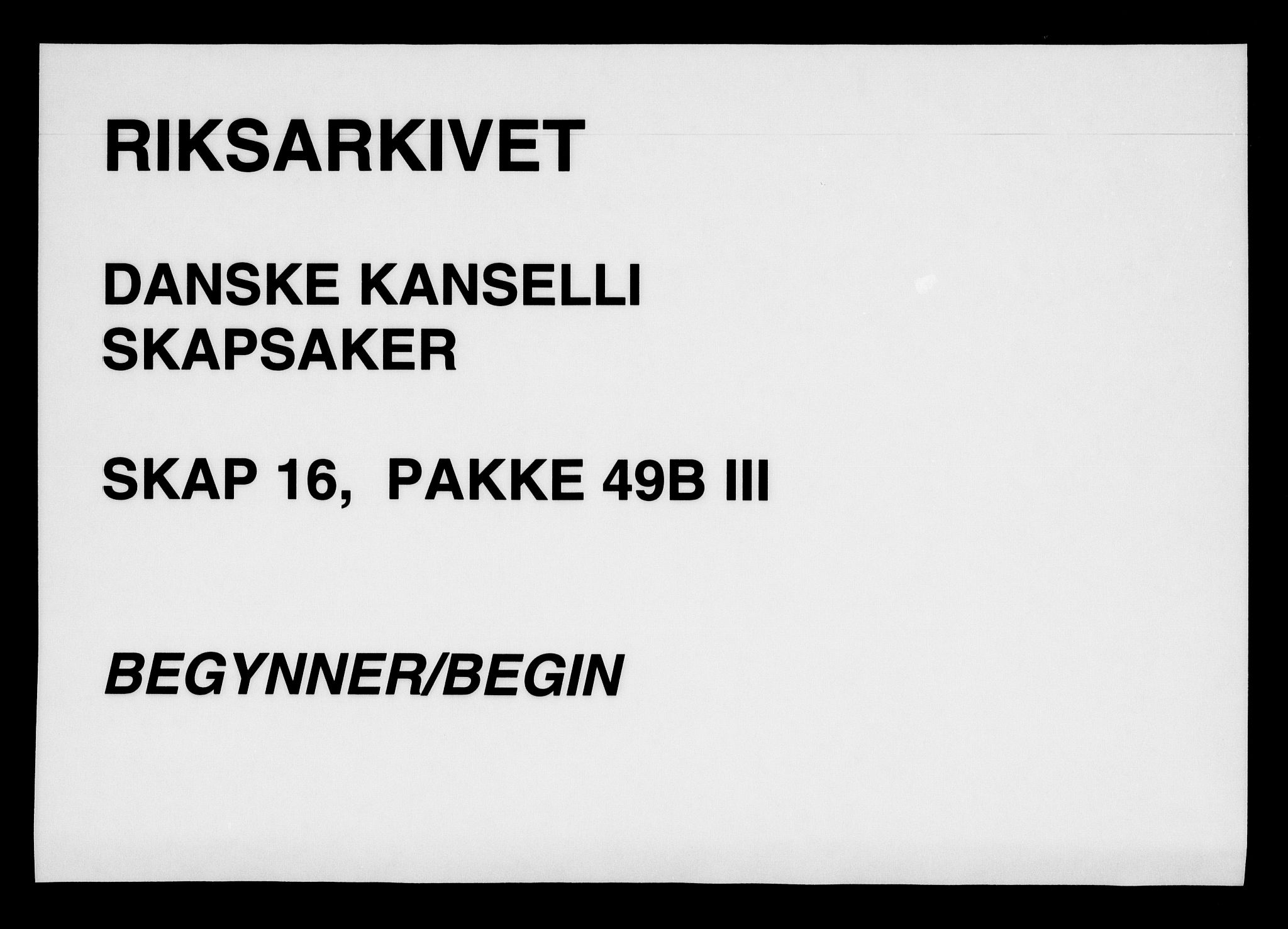 Danske Kanselli, Skapsaker, AV/RA-EA-4061/F/L0118: Skap 16, pakke 49, 1808, s. 204