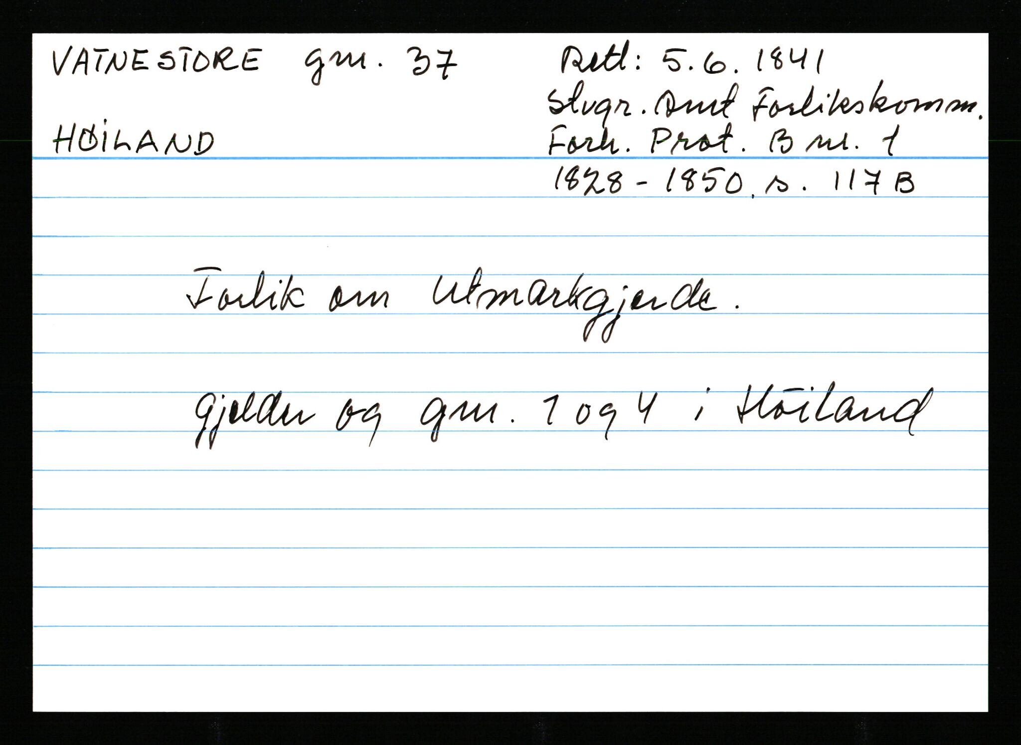 Statsarkivet i Stavanger, AV/SAST-A-101971/03/Y/Ym/L0065: Åstedskort sortert etter gårdsnavn: Vatland - Vervig, 1600-1950, s. 31