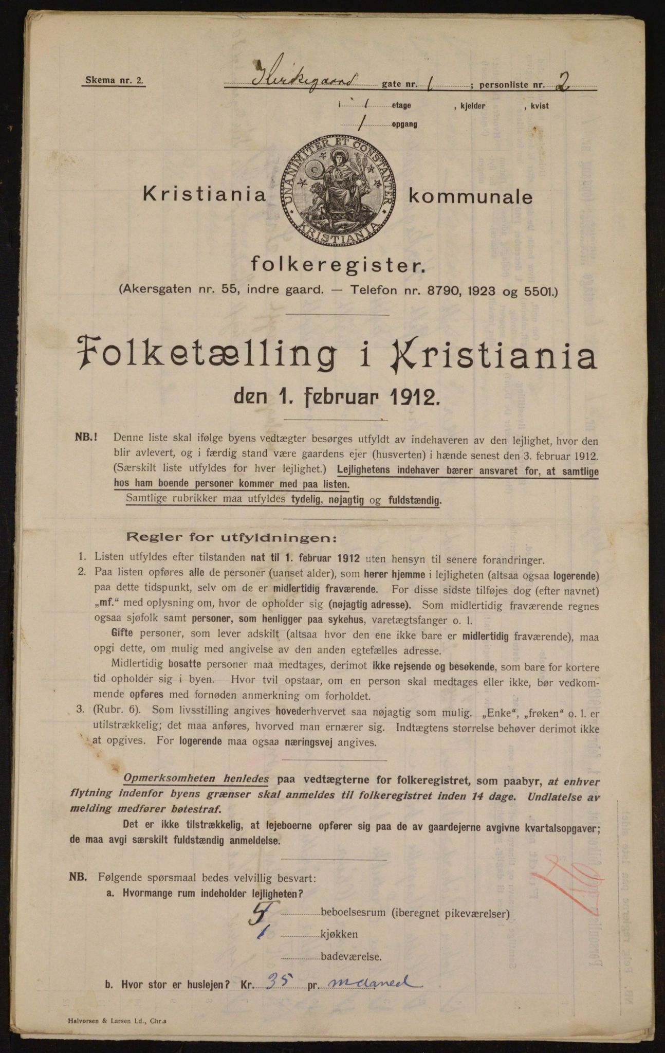 OBA, Kommunal folketelling 1.2.1912 for Kristiania, 1912, s. 50279