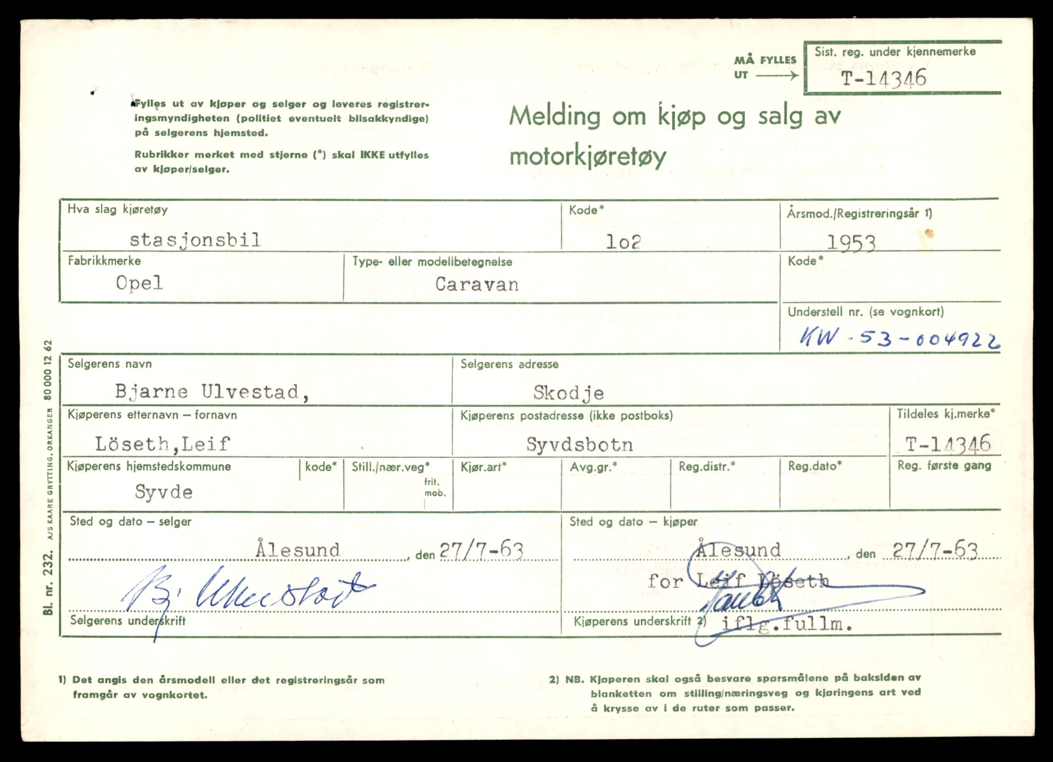 Møre og Romsdal vegkontor - Ålesund trafikkstasjon, AV/SAT-A-4099/F/Fe/L0045: Registreringskort for kjøretøy T 14320 - T 14444, 1927-1998, s. 663
