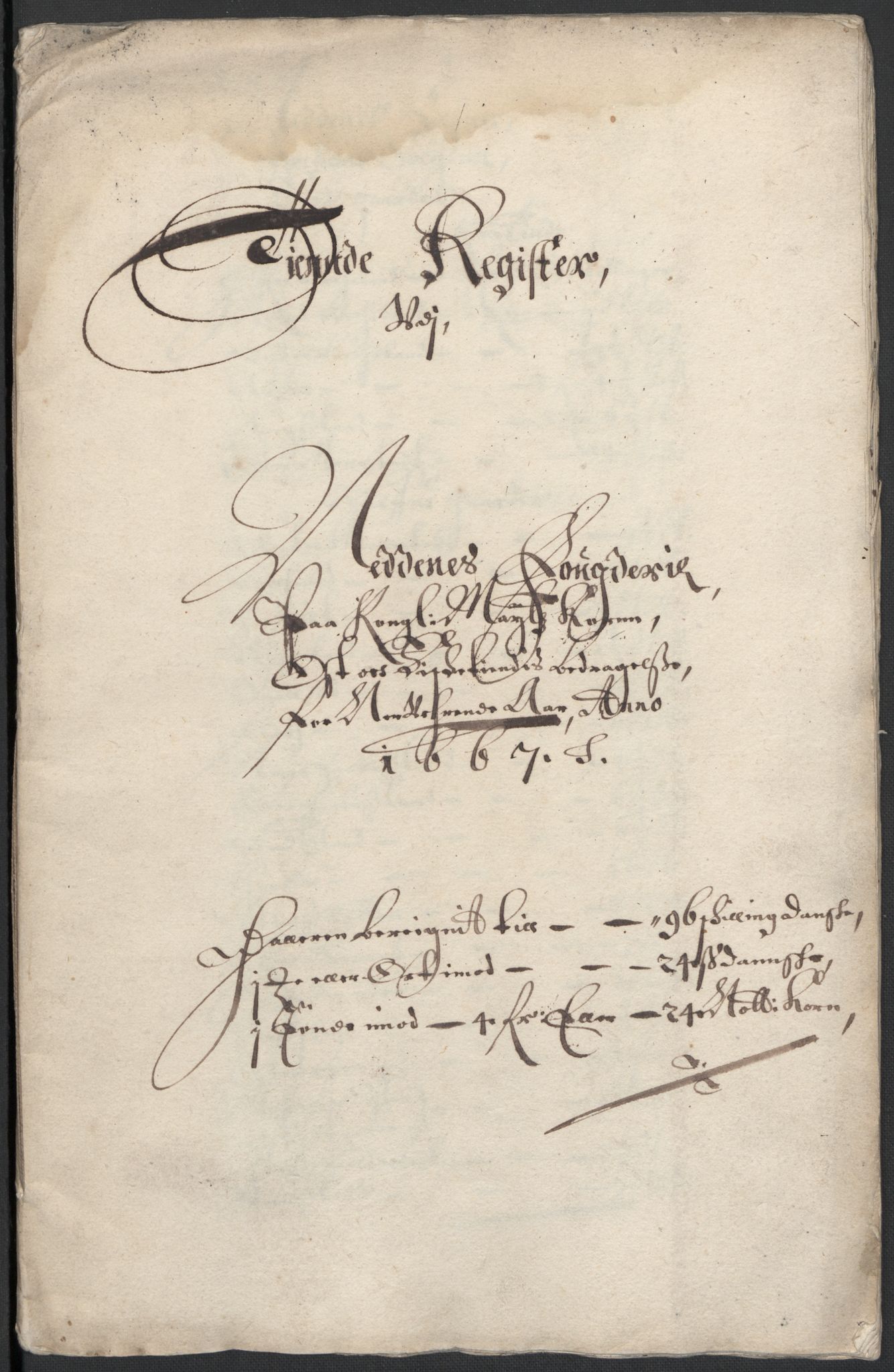 Rentekammeret inntil 1814, Reviderte regnskaper, Fogderegnskap, AV/RA-EA-4092/R39/L2297: Fogderegnskap Nedenes, 1667-1669, s. 105