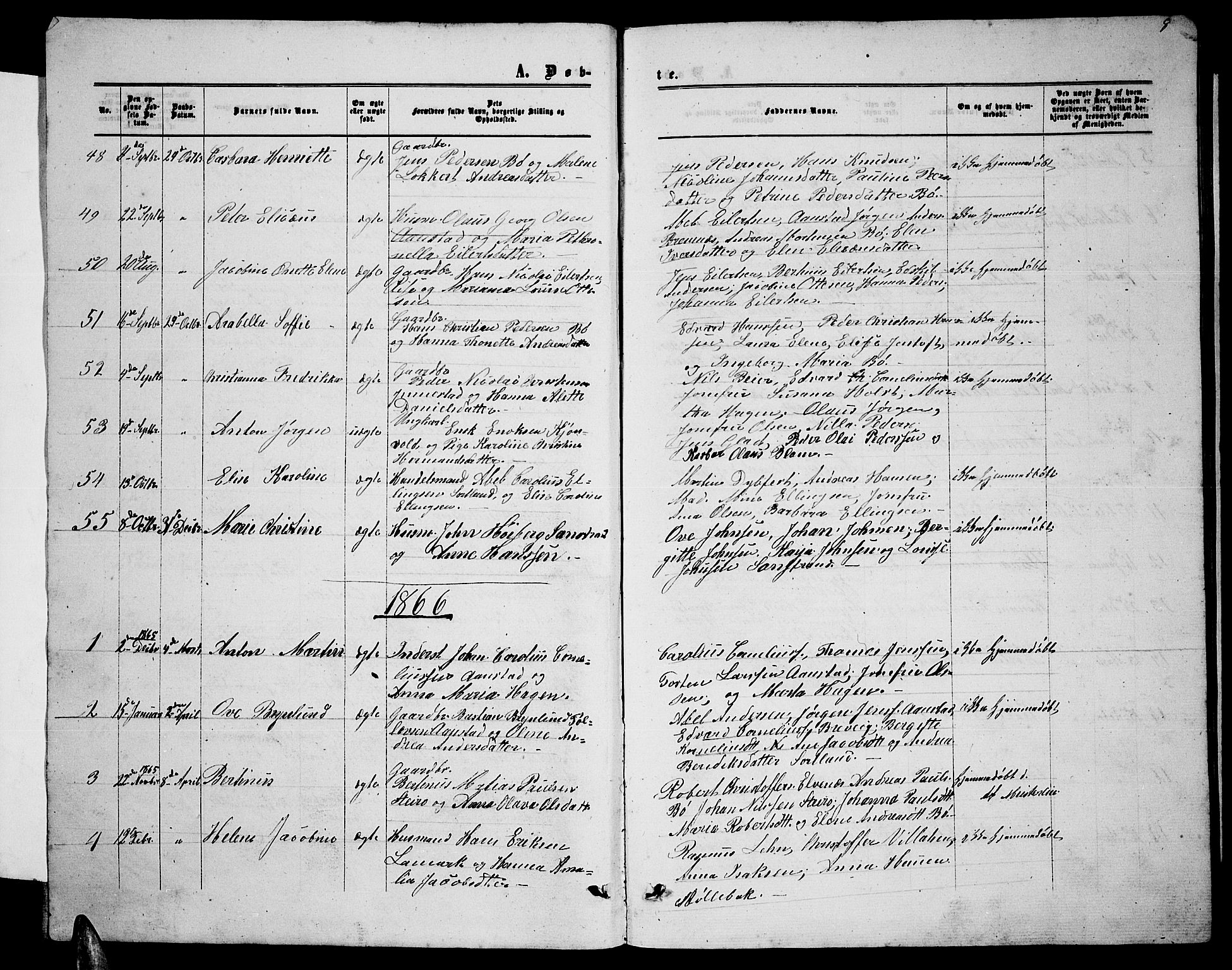 Ministerialprotokoller, klokkerbøker og fødselsregistre - Nordland, AV/SAT-A-1459/895/L1381: Klokkerbok nr. 895C03, 1864-1885, s. 8