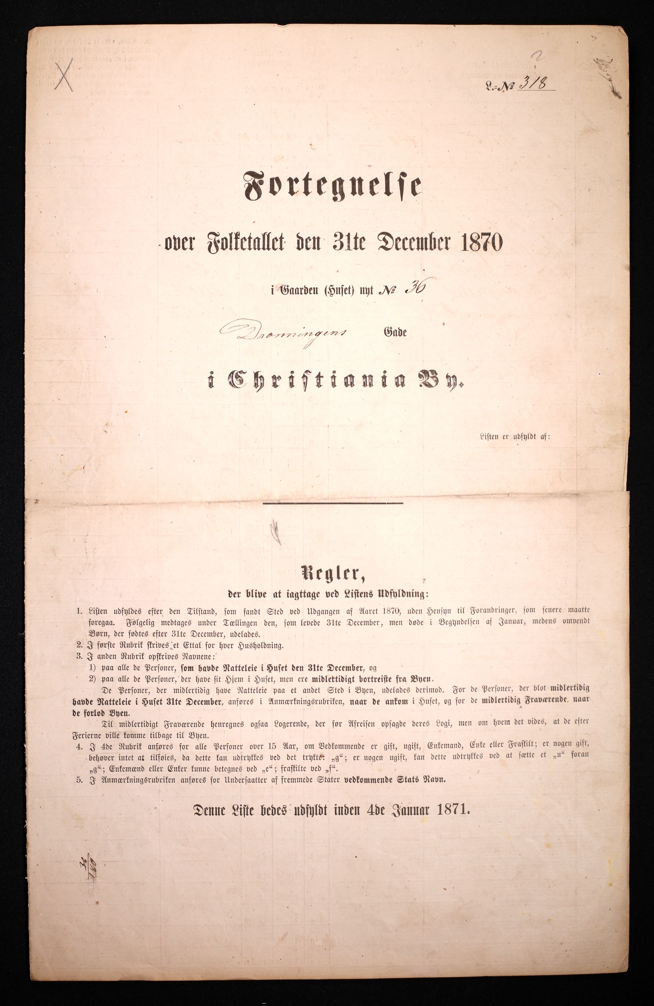 RA, Folketelling 1870 for 0301 Kristiania kjøpstad, 1870, s. 748