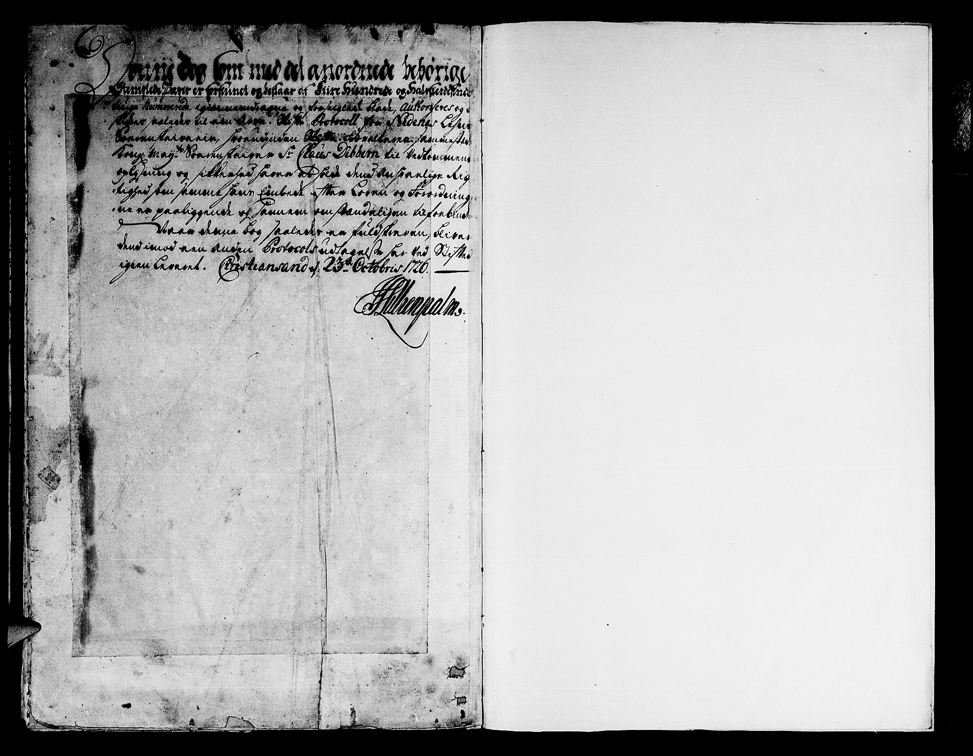 Nedenes sorenskriveri før 1824, SAK/1221-0007/H/Hc/L0010: Skifteprotokoll med register nr 9a, 1722-1727