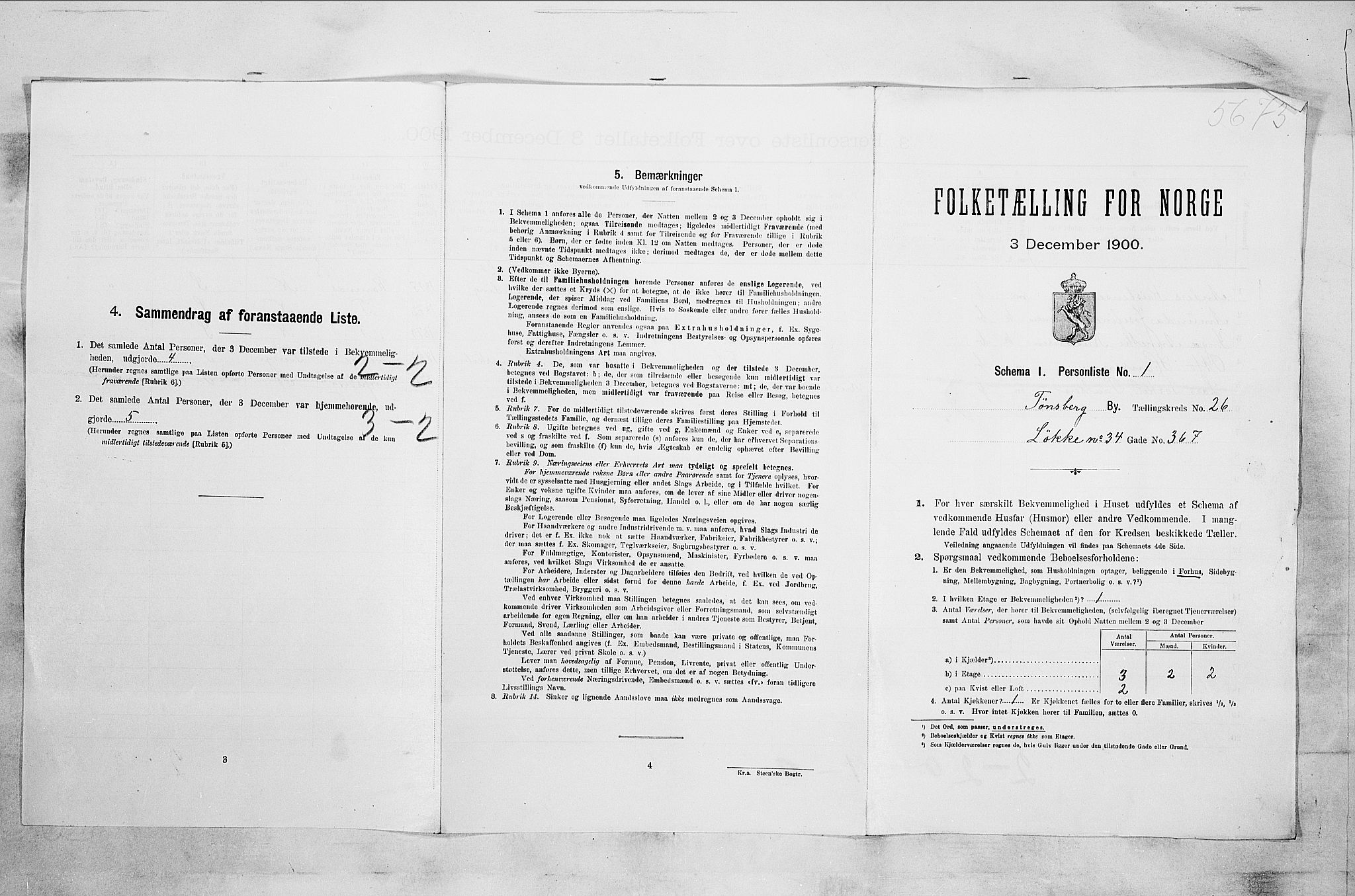RA, Folketelling 1900 for 0705 Tønsberg kjøpstad, 1900, s. 4116