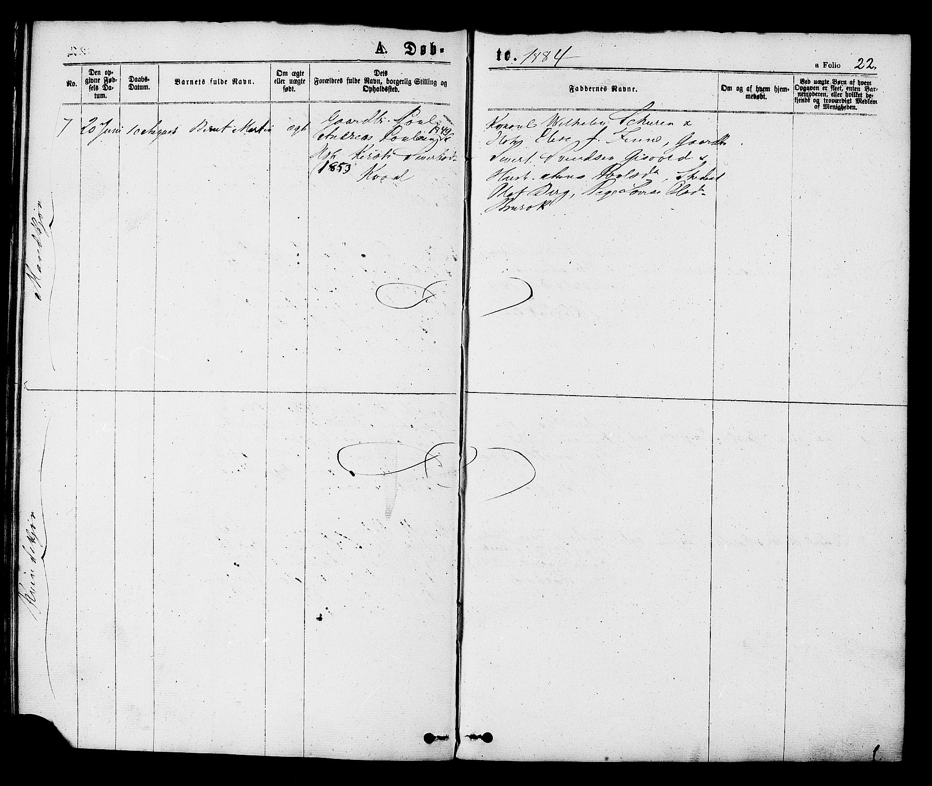 Ministerialprotokoller, klokkerbøker og fødselsregistre - Sør-Trøndelag, AV/SAT-A-1456/608/L0334: Ministerialbok nr. 608A03, 1877-1886, s. 22