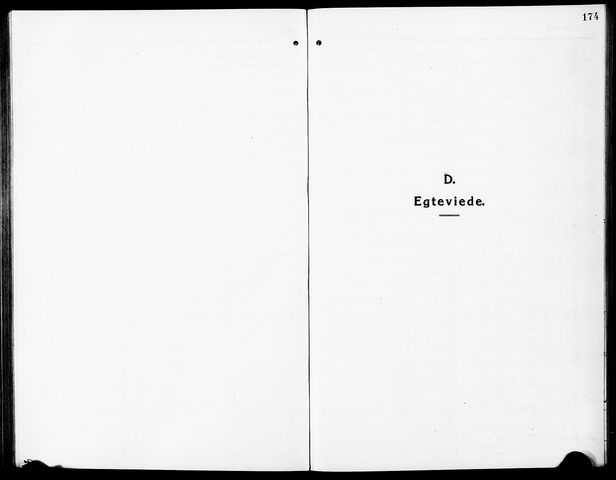 Høland prestekontor Kirkebøker, SAO/A-10346a/G/Ga/L0008: Klokkerbok nr. I 8, 1915-1929, s. 174