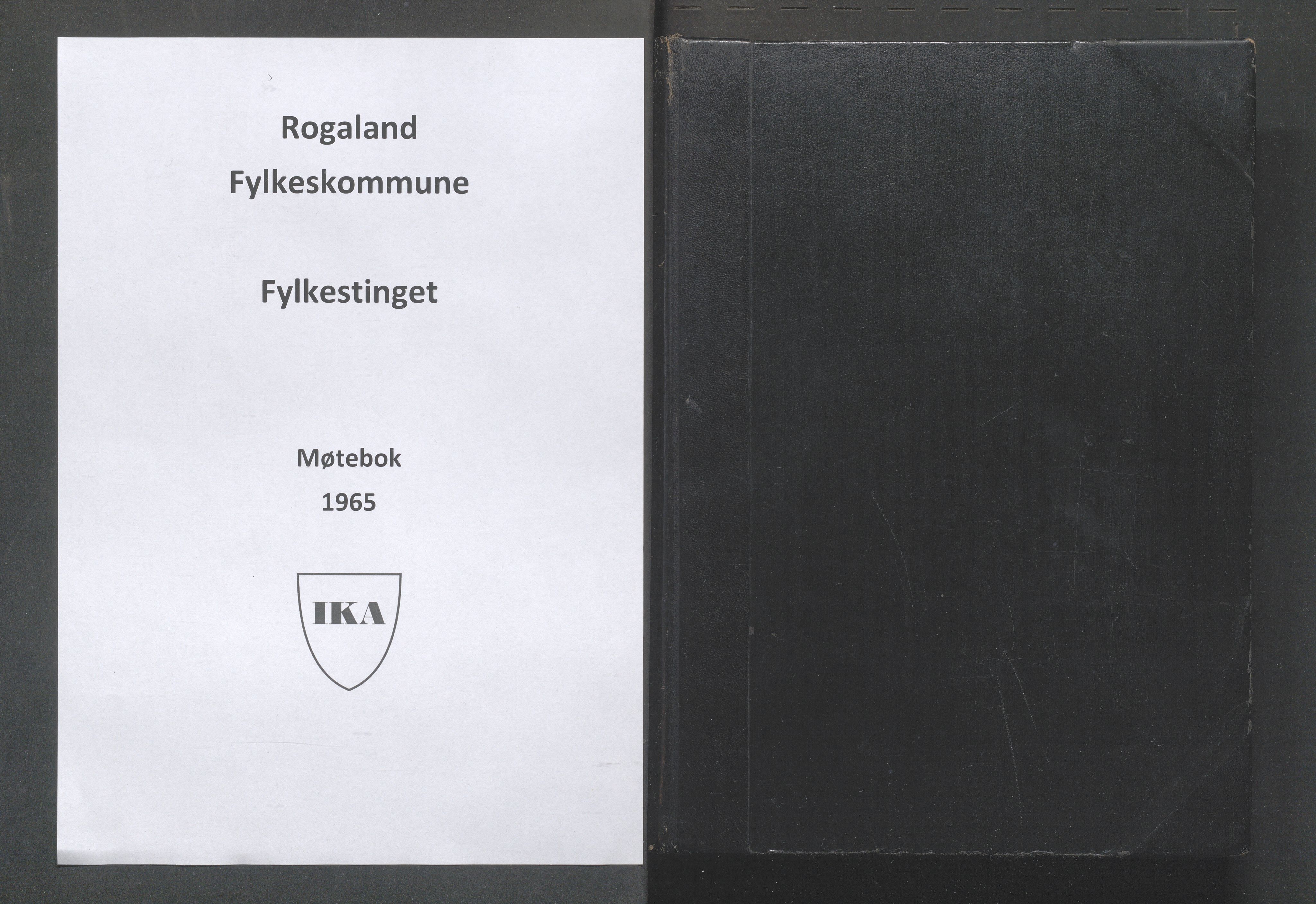 Rogaland fylkeskommune - Fylkesrådmannen , IKAR/A-900/A/Aa/Aaa/L0085: Møtebok , 1965